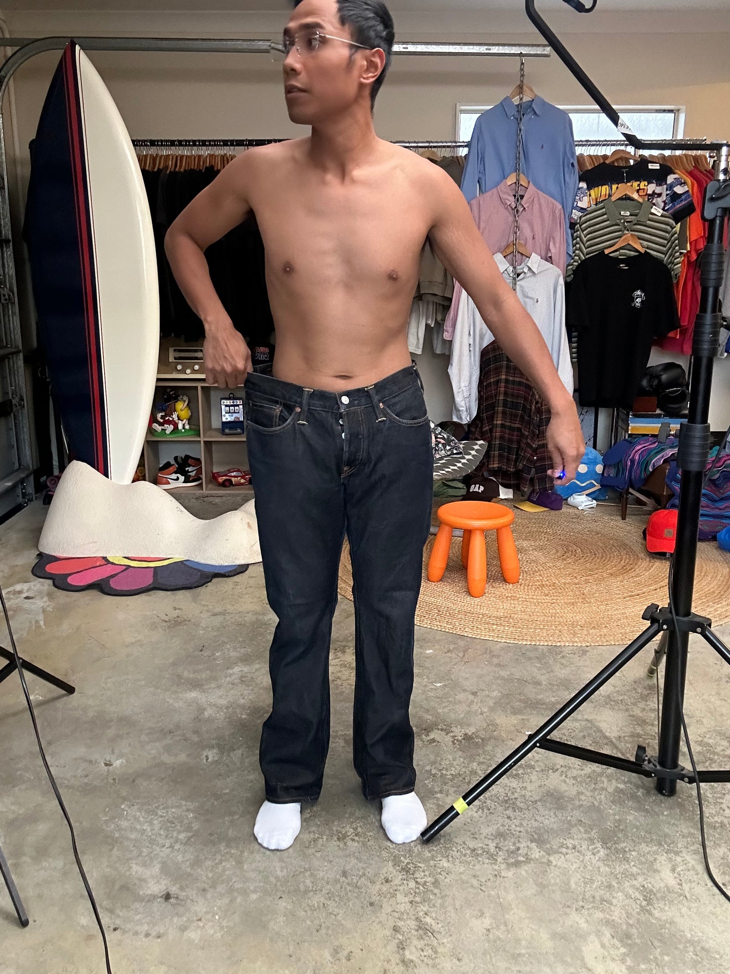 Evisu Denim Robot Gull Lot 2008 selvedge jeans size 33