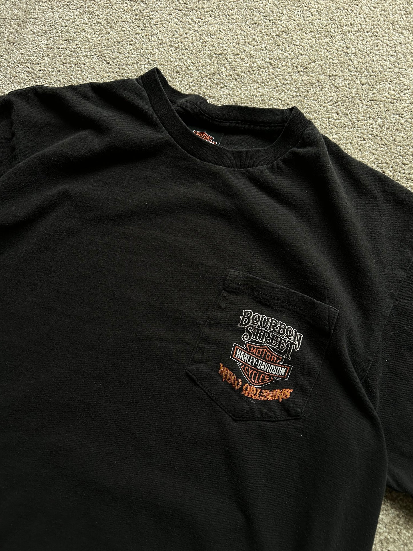 Harley Davidson Pocket Tee Large Black 2012