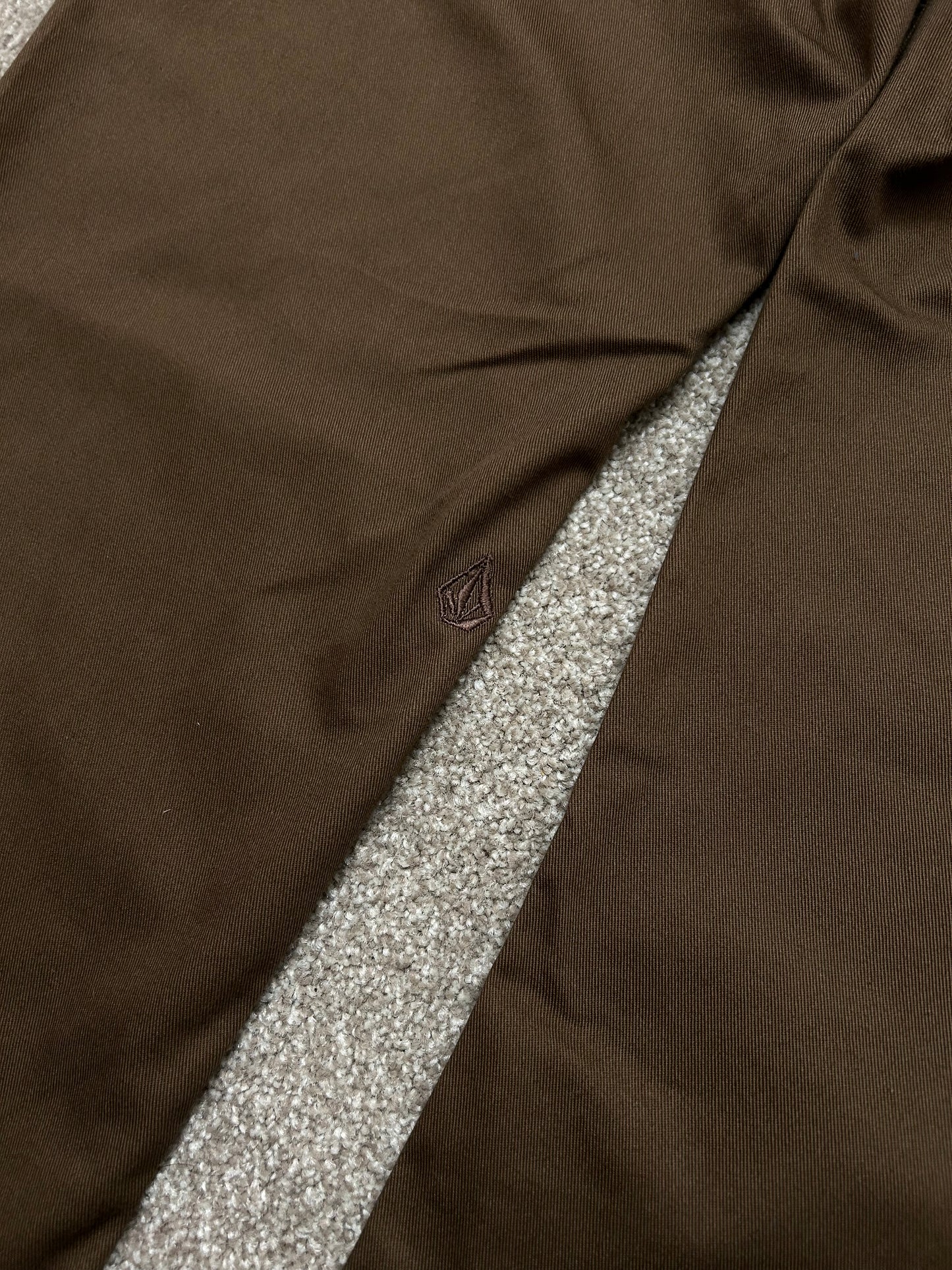 Volcom Frickin Skate Chino Pants Size 32 Choco Brown