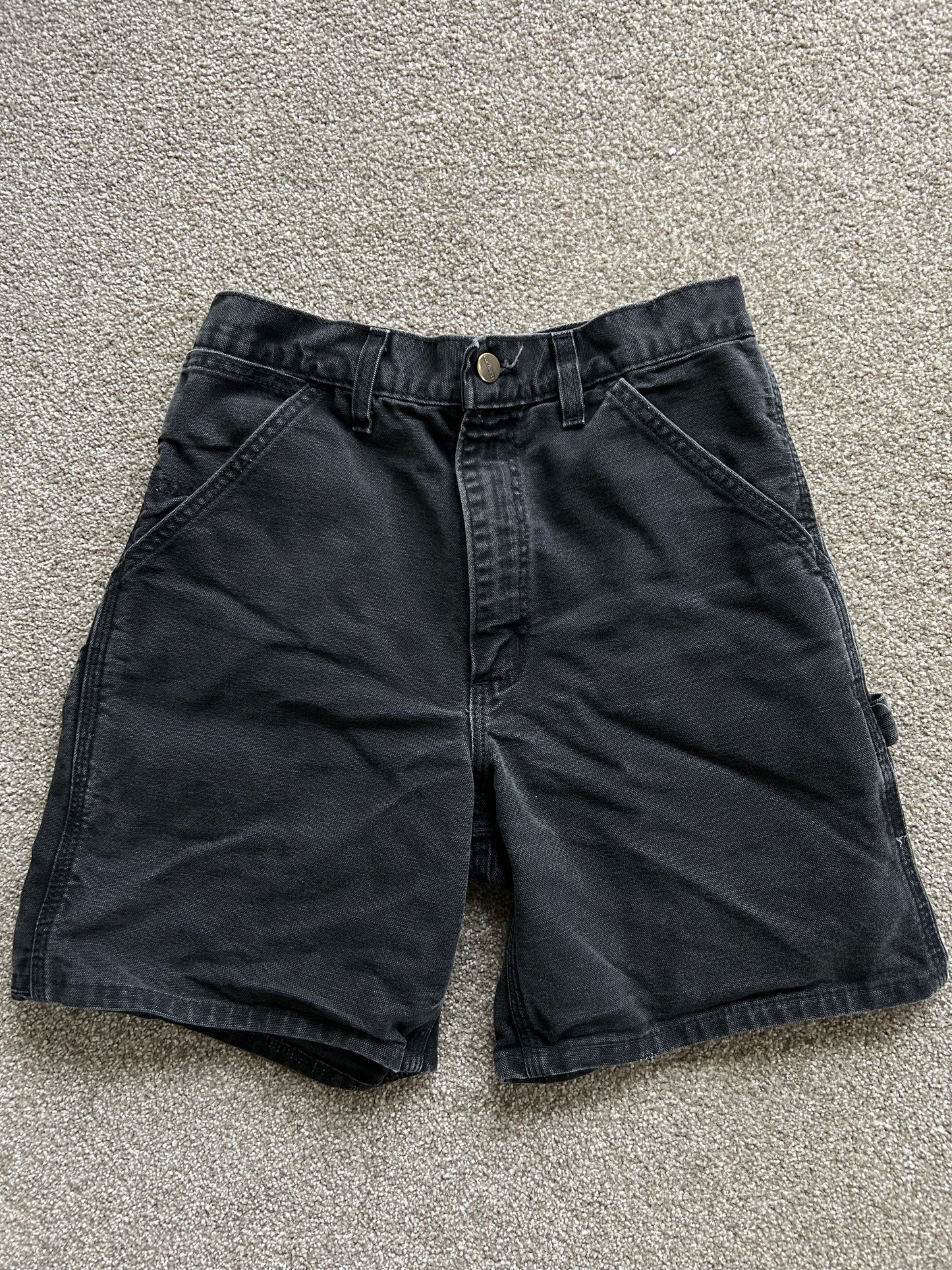 Carhartt B25 Black Shorts size 29 Above the Knee Altered