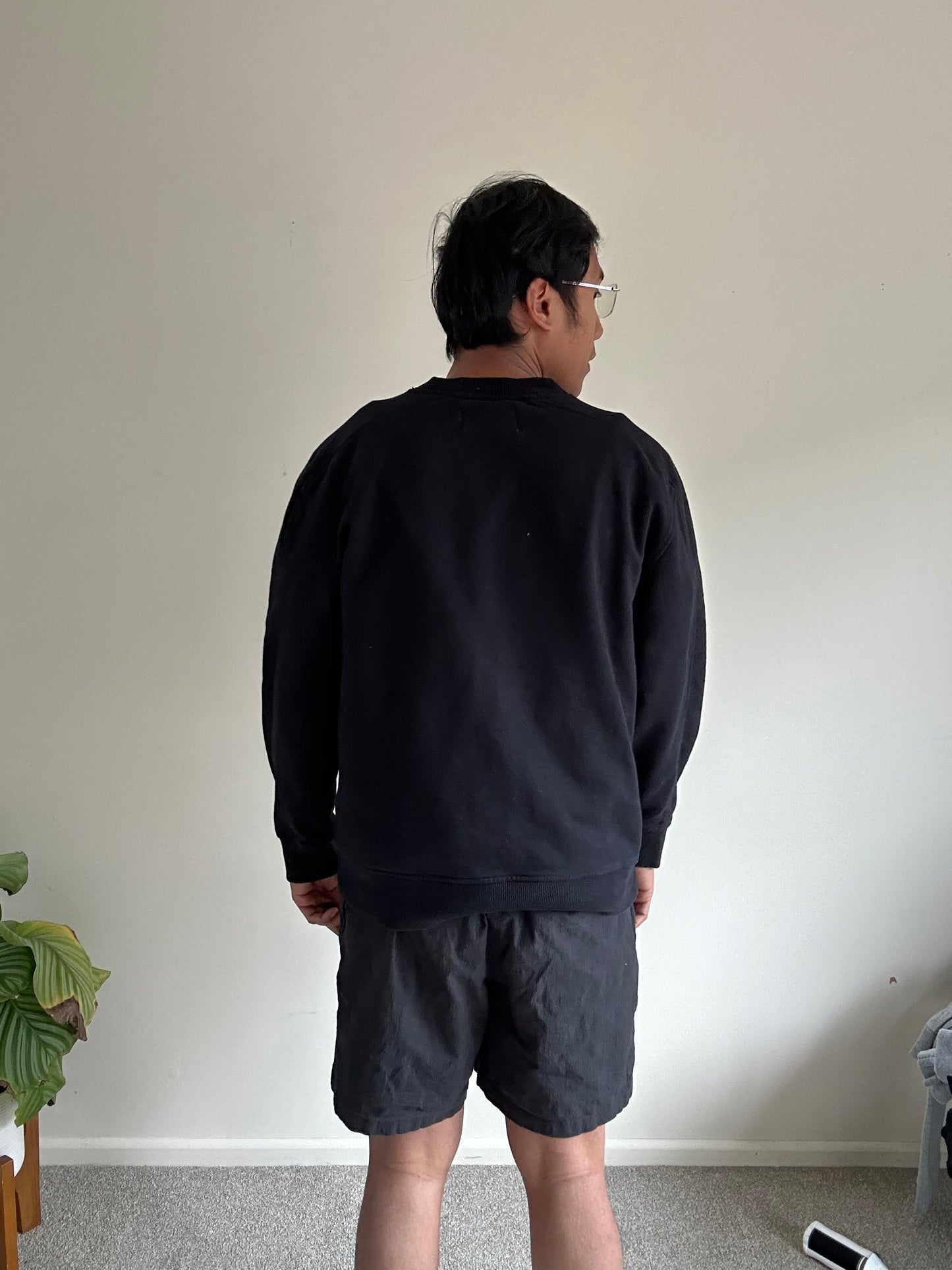 Calvin Klein Spell Out Sweater Black size Medium