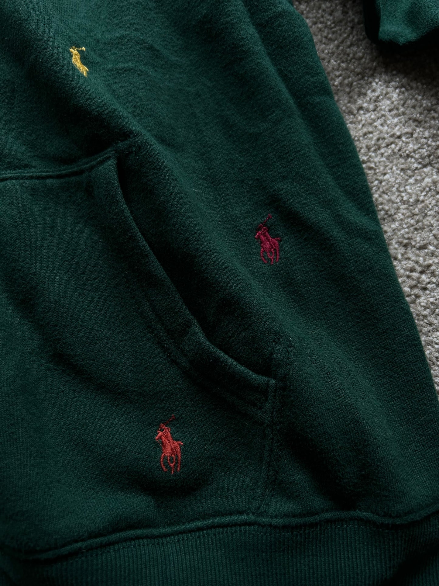 Polo RL Ralph Lauren Hoodie Green Small