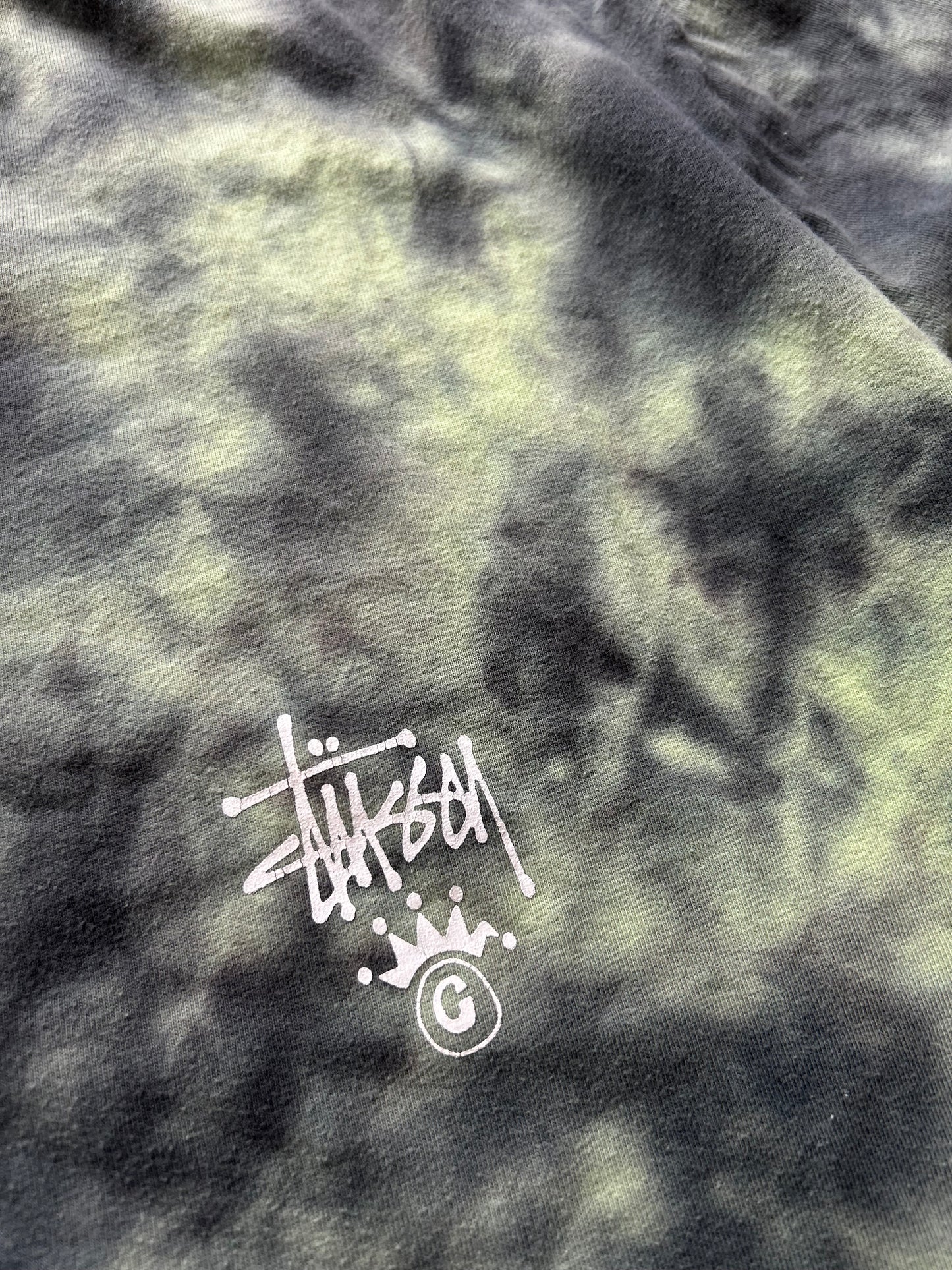 Stussy Tie Dye Green XXL Made in India