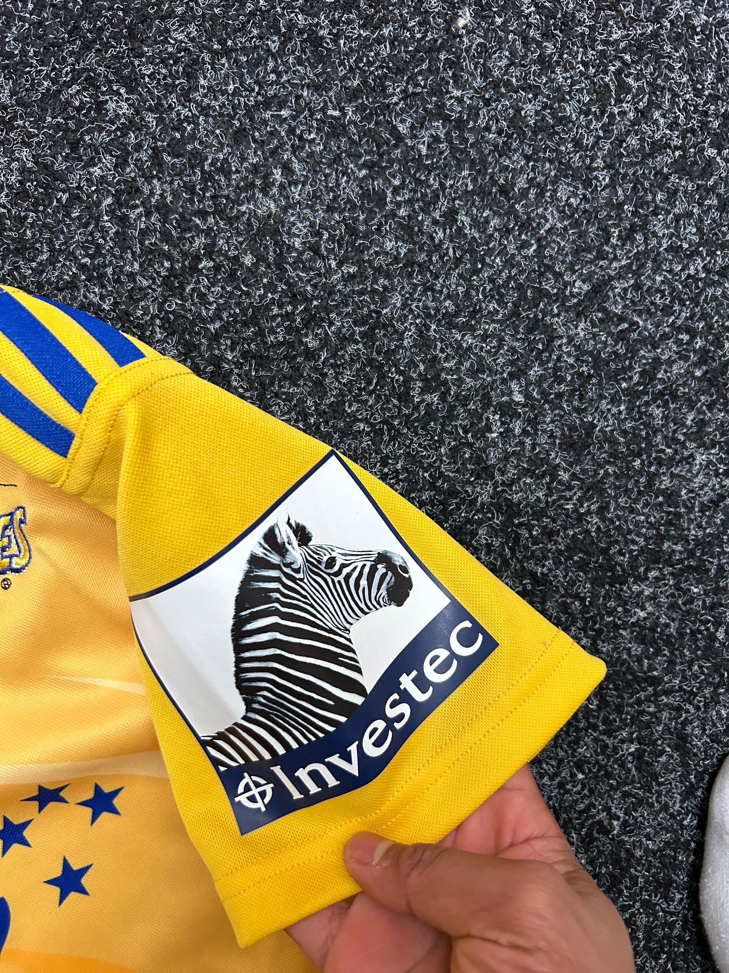 Wellington Hurricanes Super Rugby Home Shirt 2014 Adidas Large L Jersey Yellow