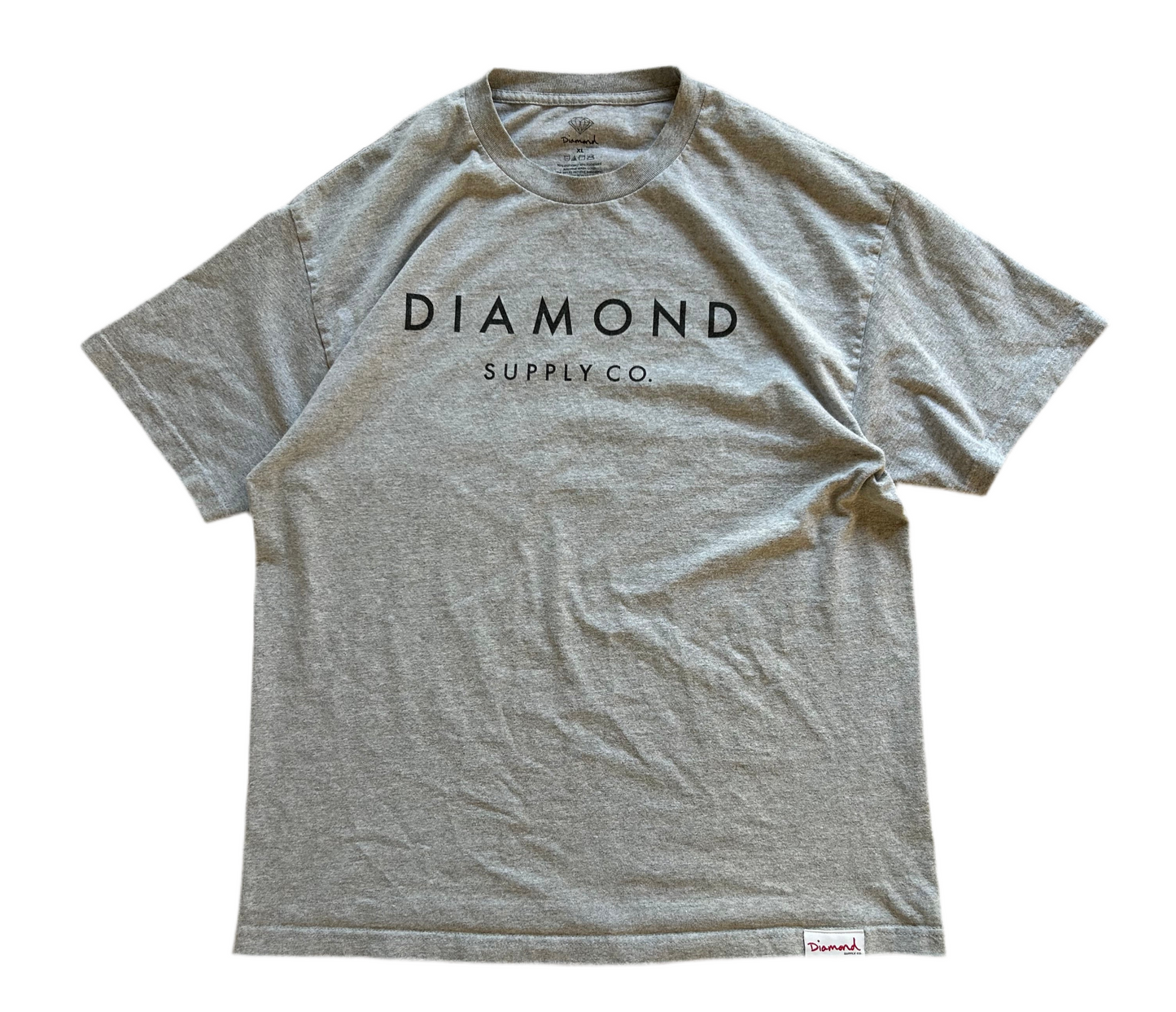 DIAMOND STONE CUT TSHIRT XLARGE HEATHER GREY