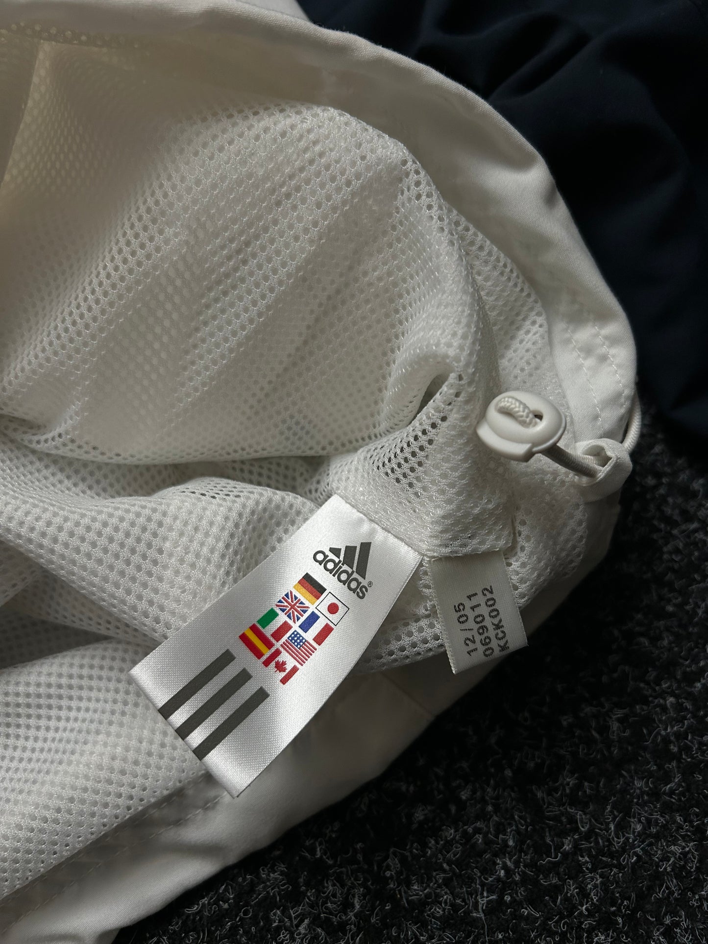 Vintage Adidas Track Jacket XL Navy Blue /White