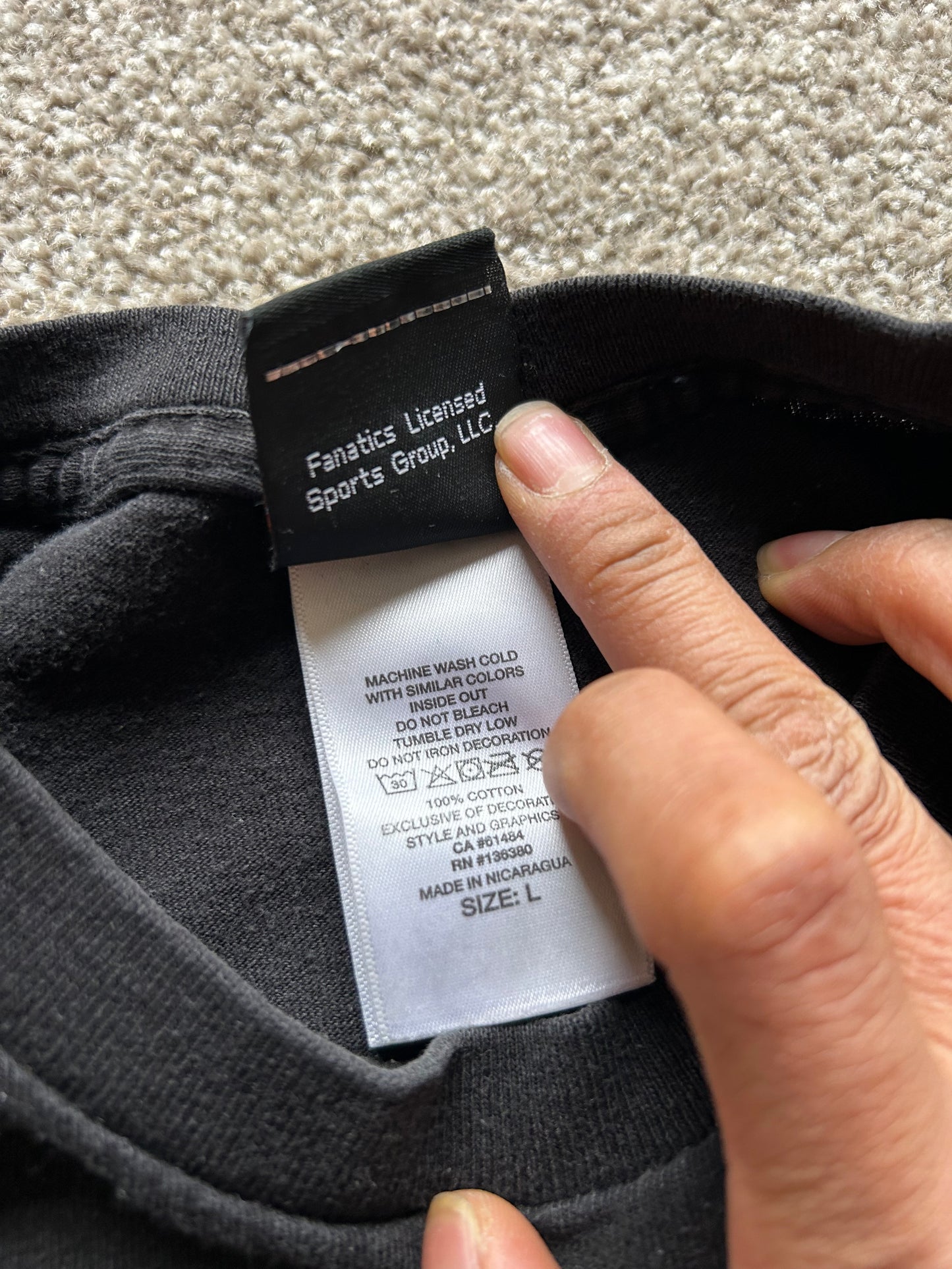 Harley Davidson Pocket Tee Large Black 2012