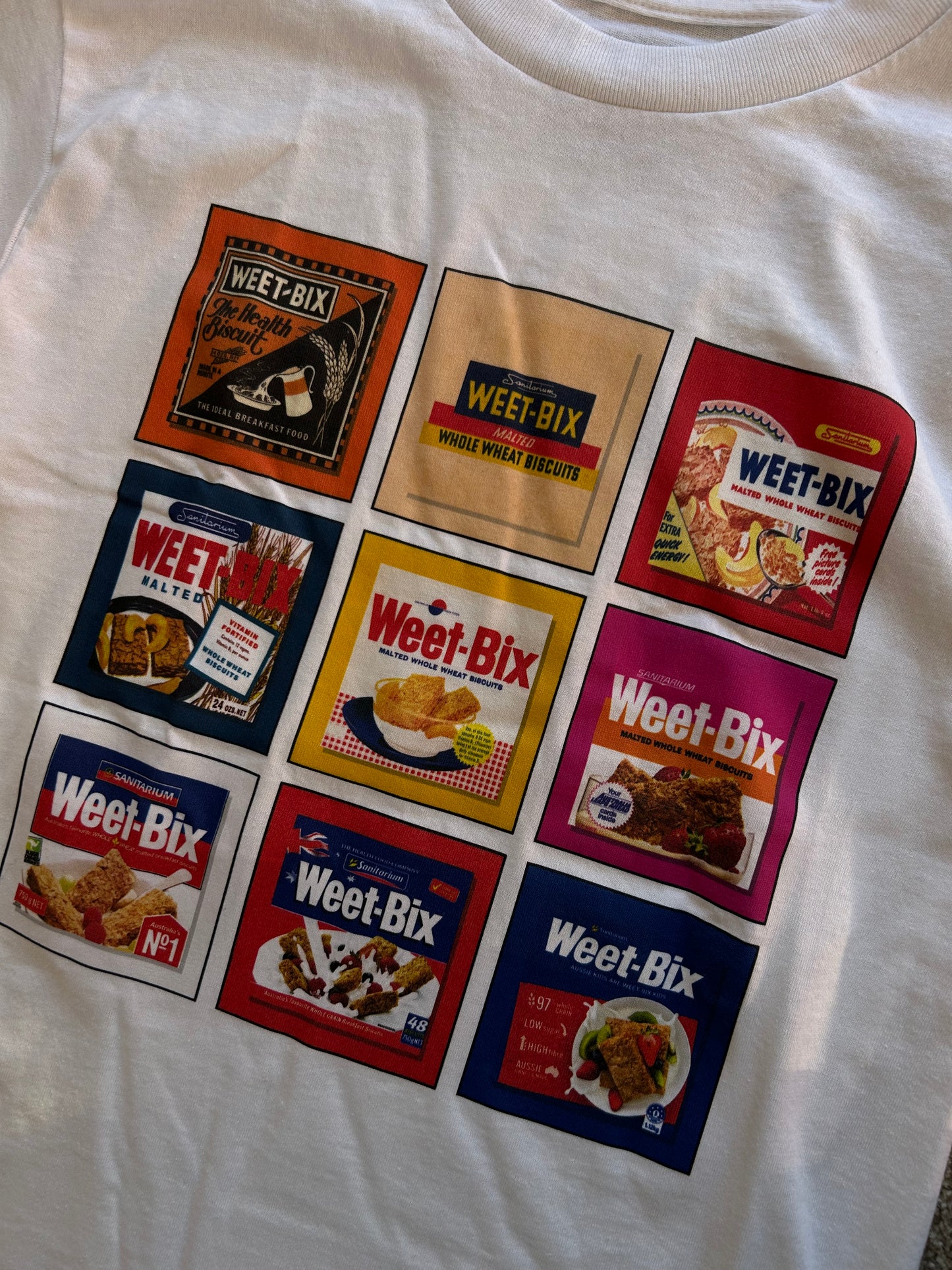 Weet-Bix Retro T-Shirt Small White