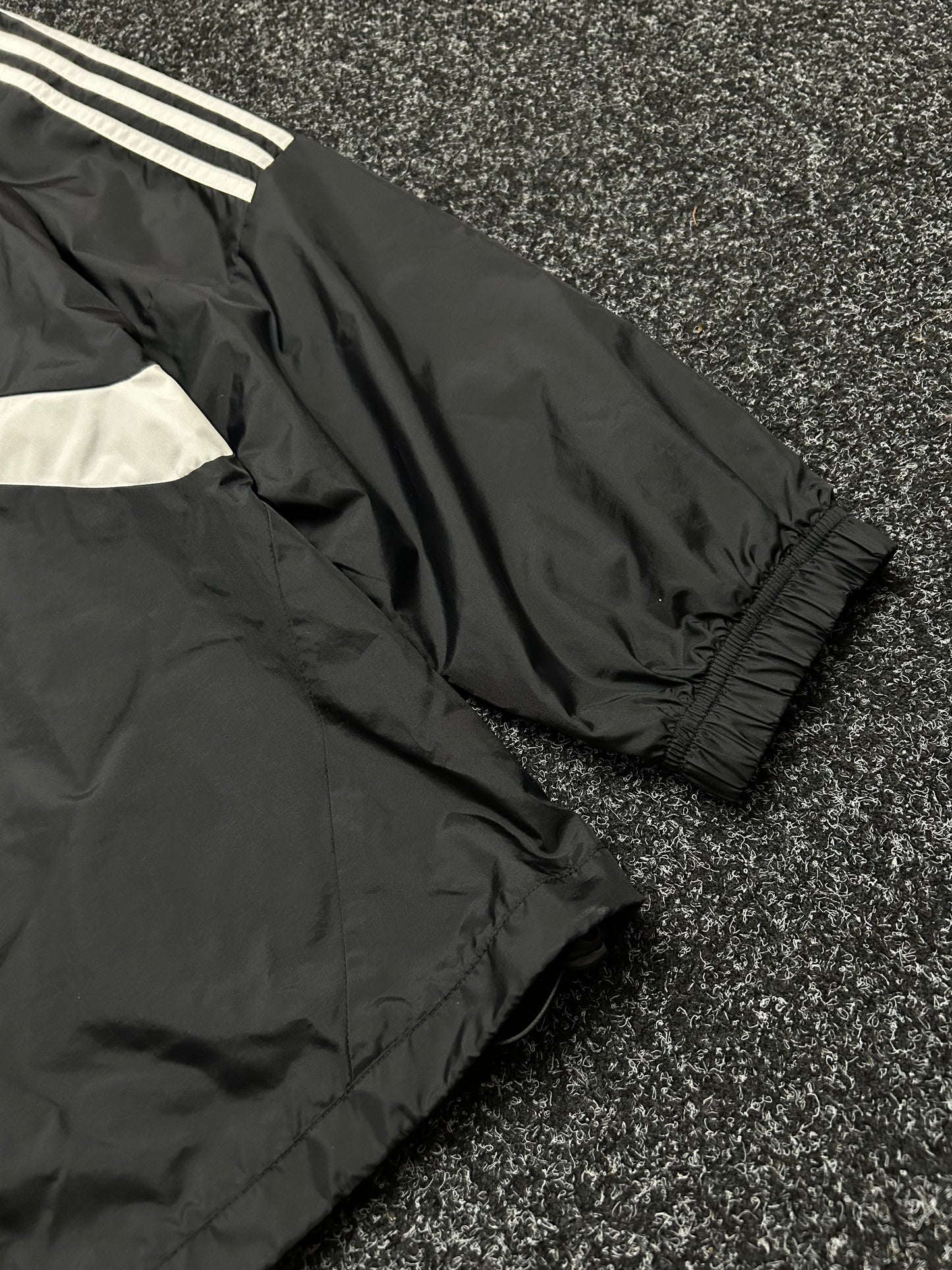 Adidas Men's Windbreaker Activewear Black Quarter Zip Jacket Size Medium