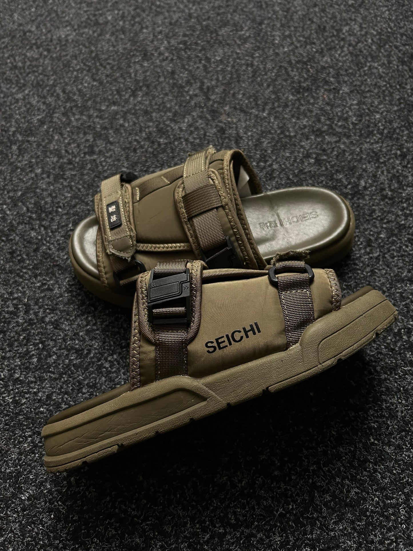 SEICHI YOROI Japan Utility Sandals size 8 Mens fits 7 Mens Olive