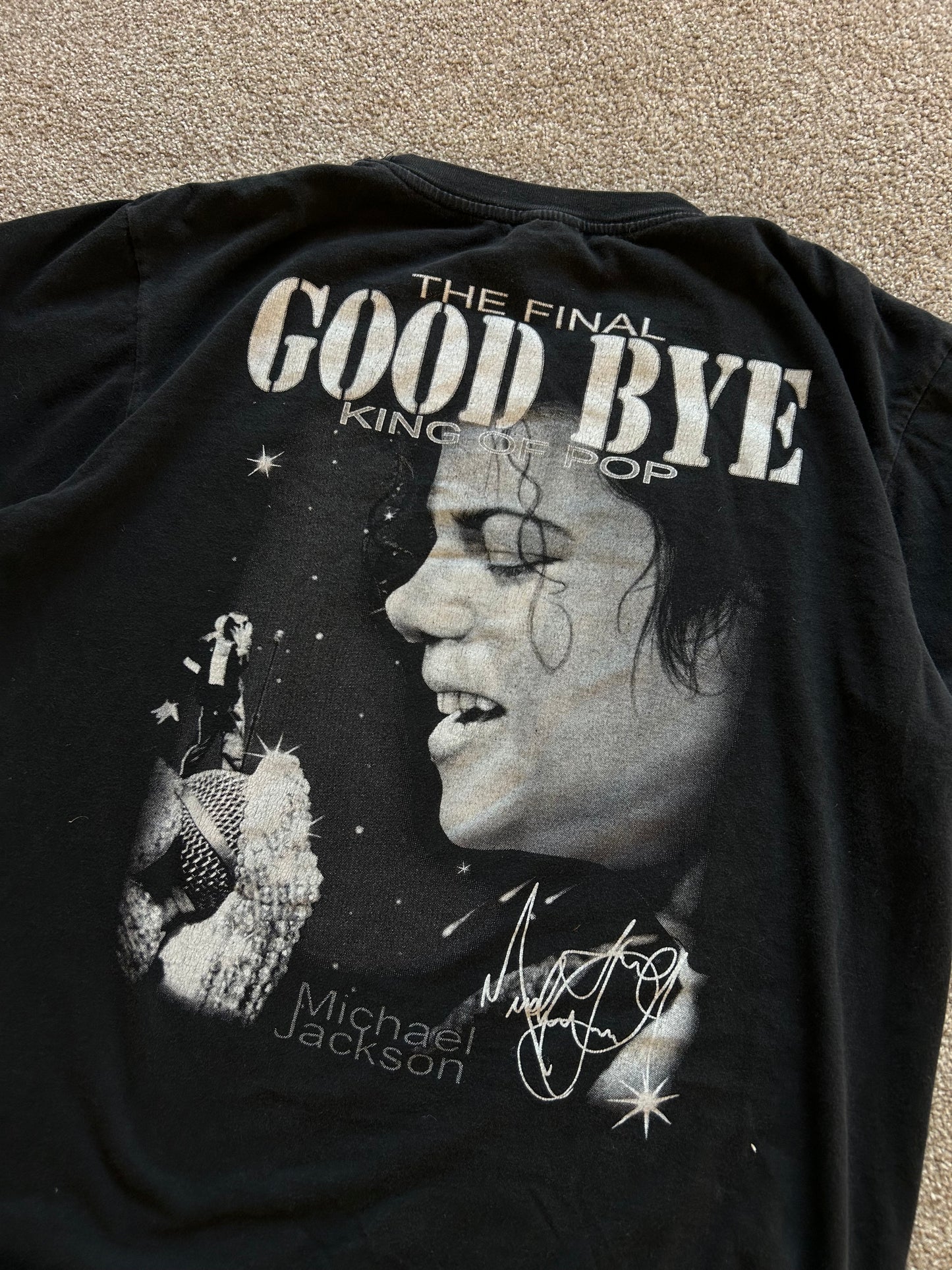 Micheal Jackson Good Bye Tee Red Tag Thailand Large