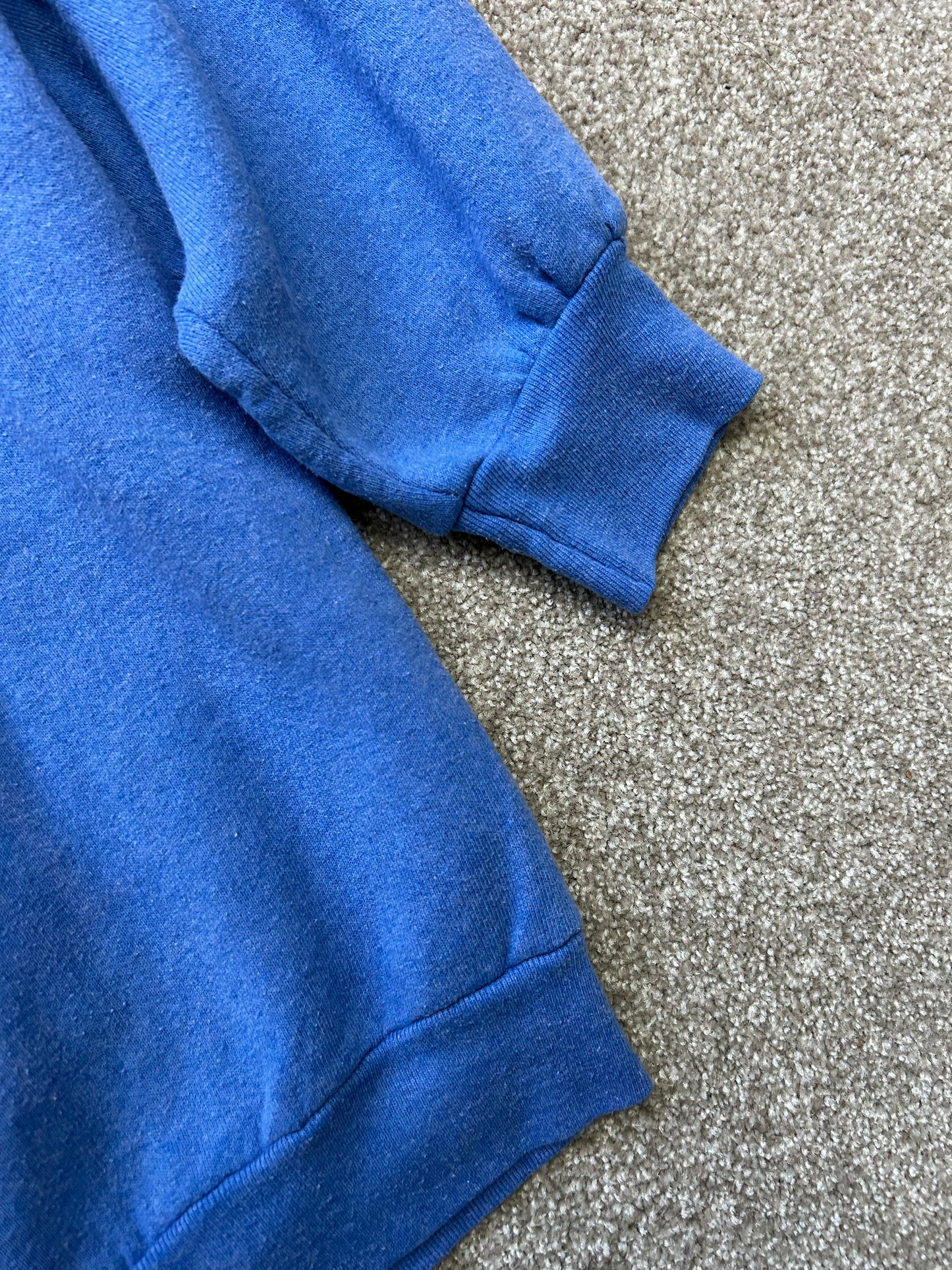 80's Fruit of the Loom Sweater Large Blue