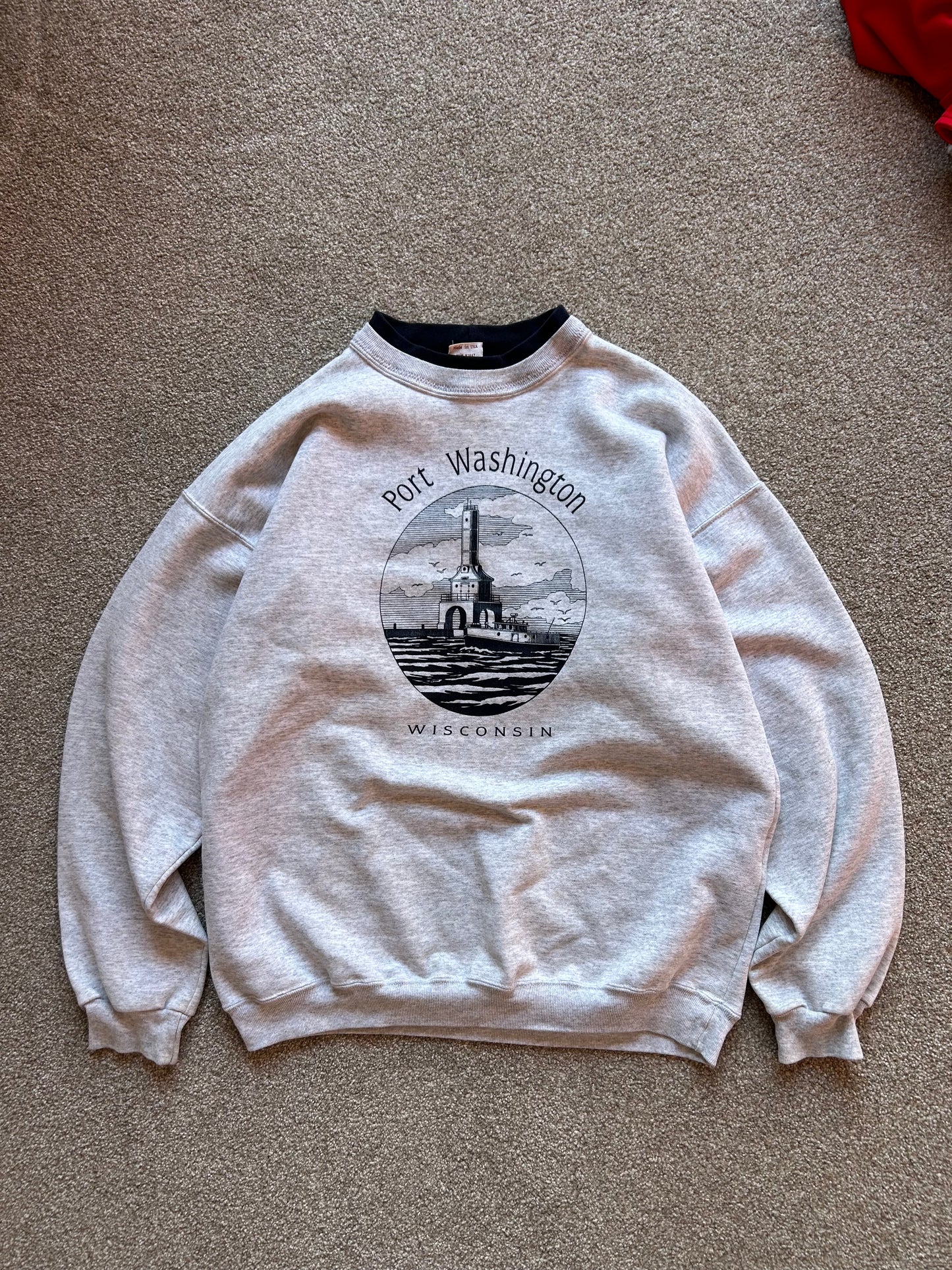 Port Washington Art Sweater Grey Large