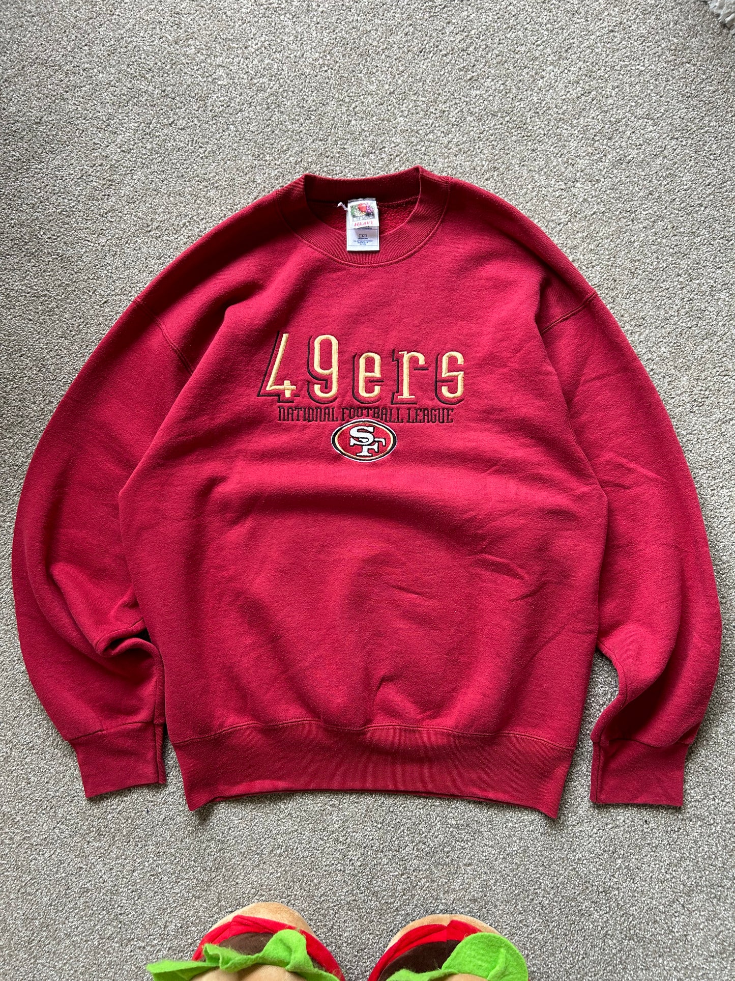 Vintage San Fransisco 49ers NFL Maroon Sweater Large