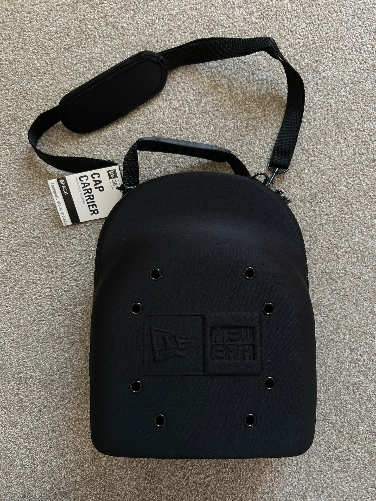 New Era Logo Cap Carrier 6 Pack Black Deadstock
