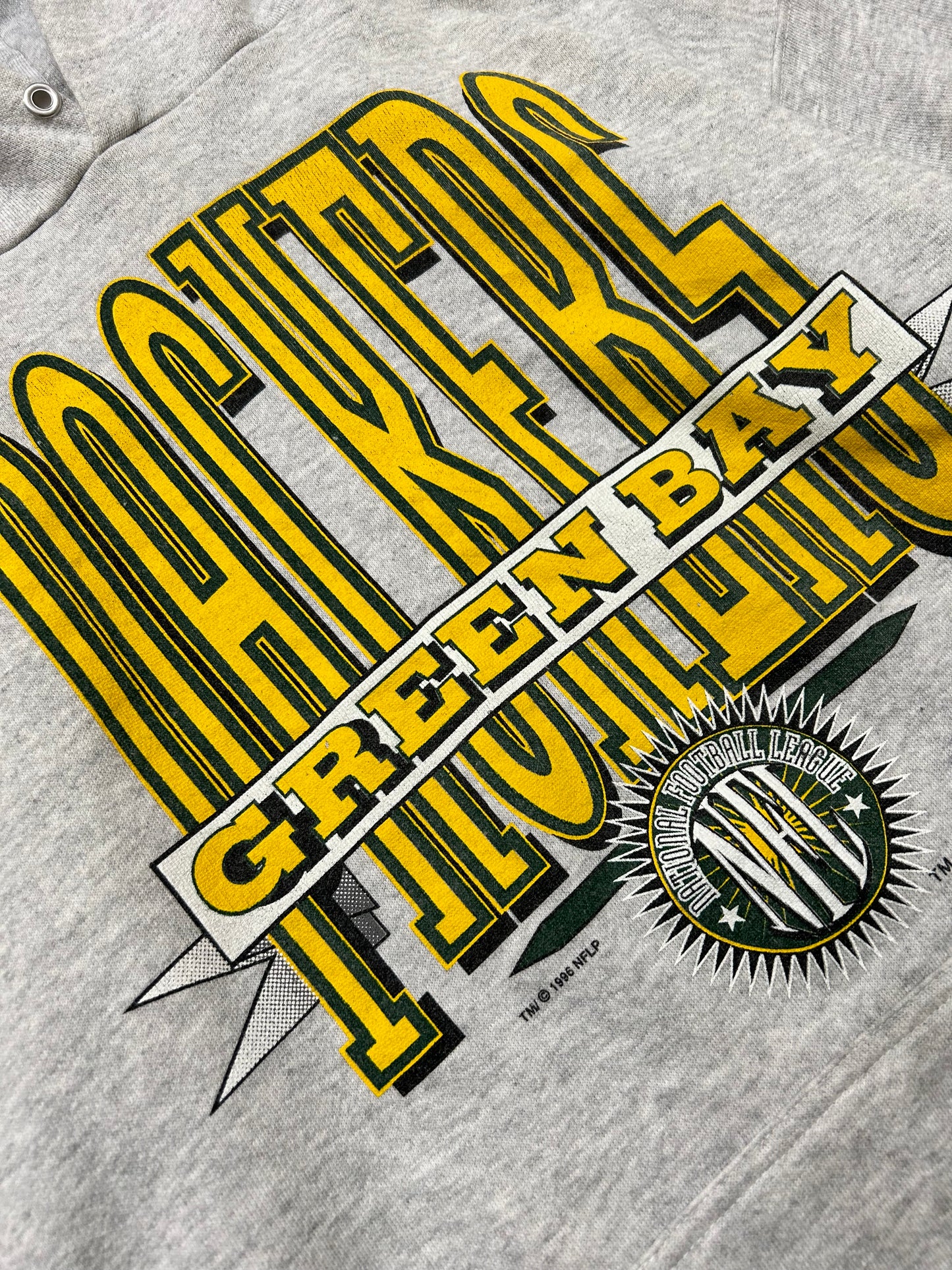 Vintage 1996 Tultex Green Bay Packers NFL Hoodie Size Large