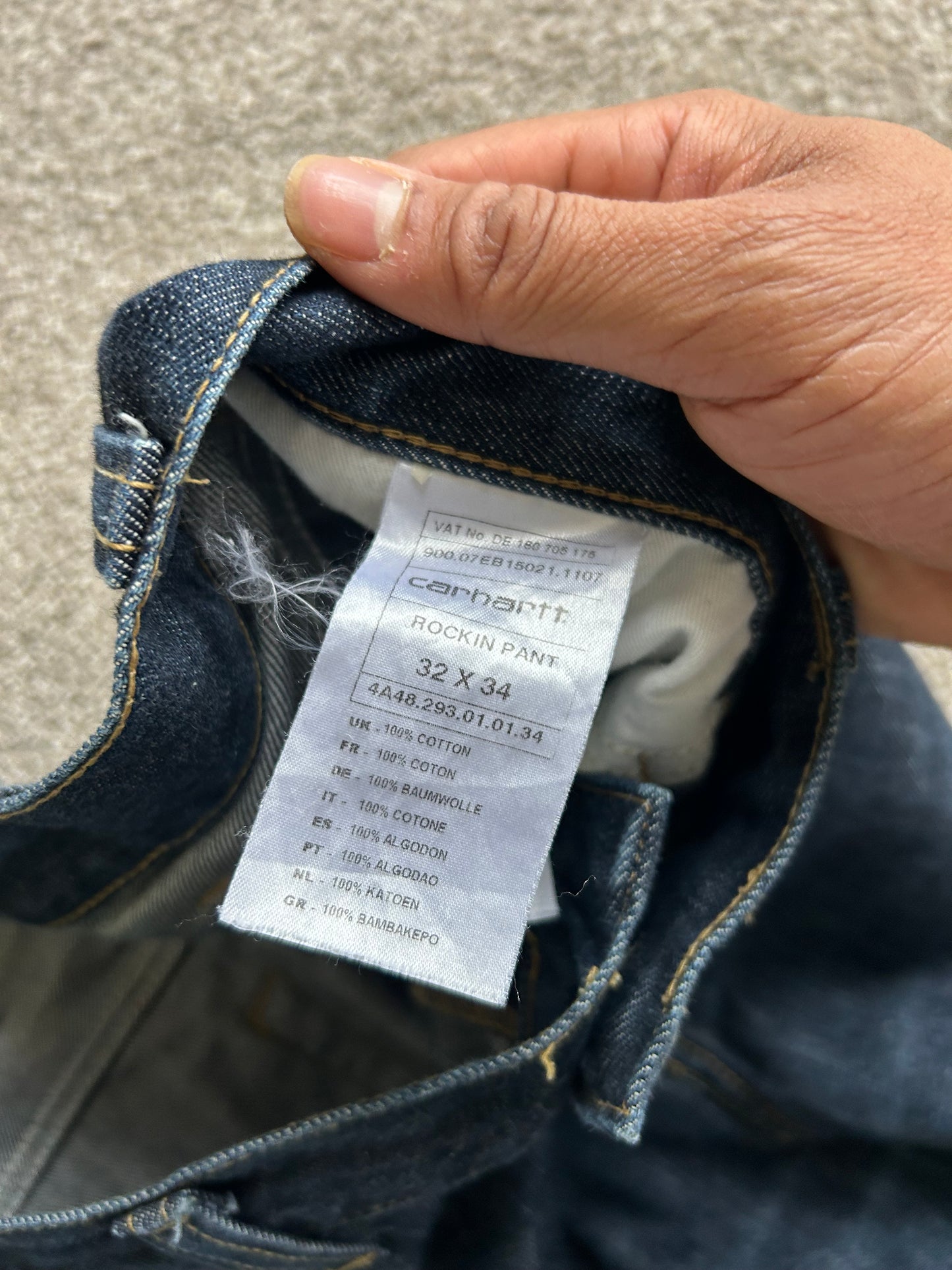 Carhartt Denim Pants size 32 Rockin Pants