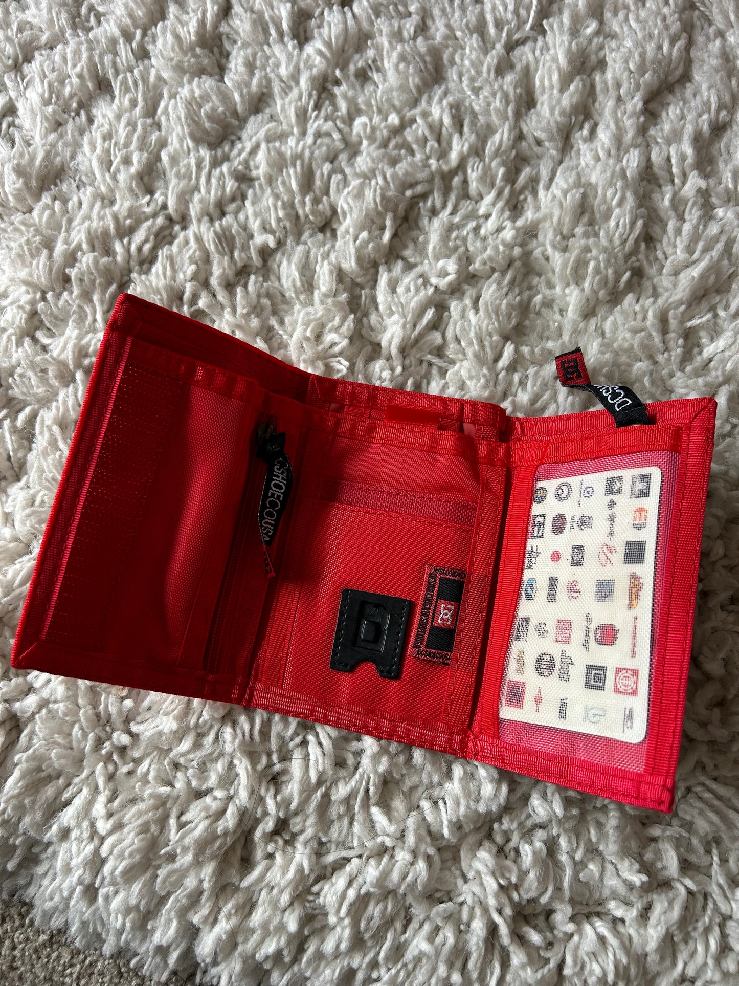Y2K DC Trifold Wallet Red