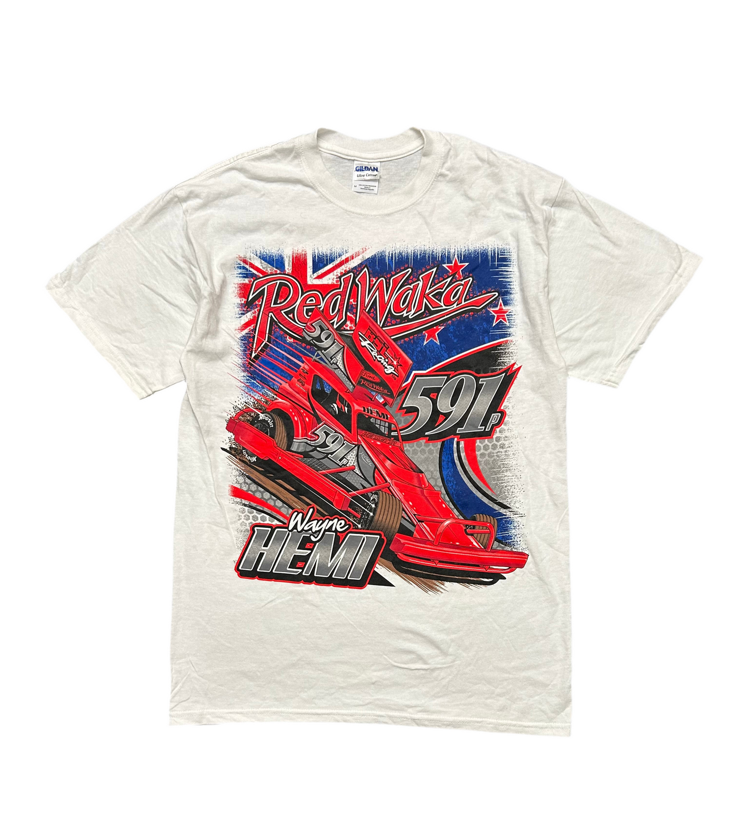 Red Waka Wayne Hemi Cartee Gildan Tag Medium New Zealand