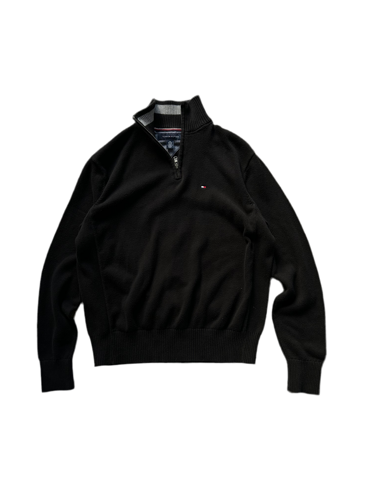 TOMMY HILFIGER
HALF-ZIP MOCK TURTLENECK JUMPER Black Medium