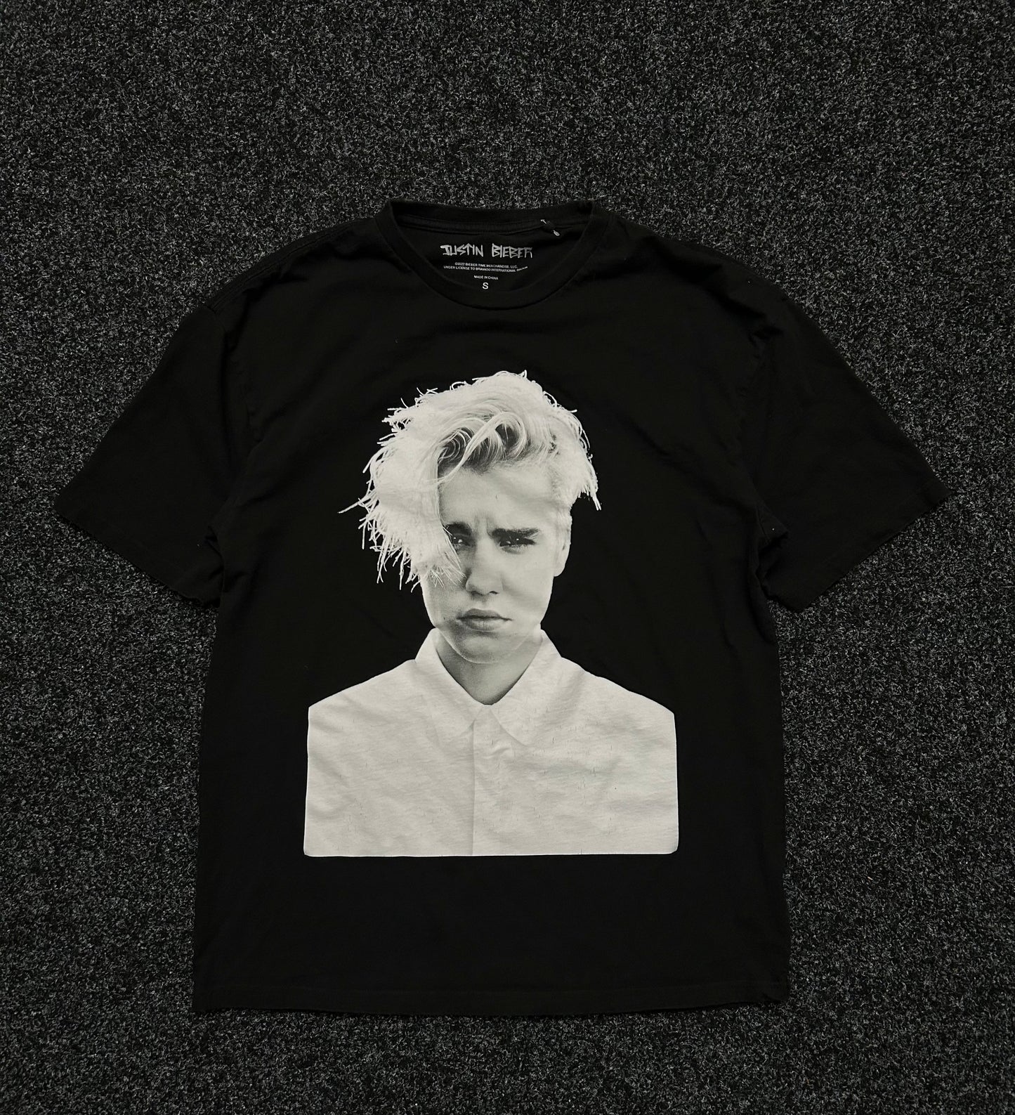 Justin Bieber Purpose Tour Big Logo Black Medium Tee