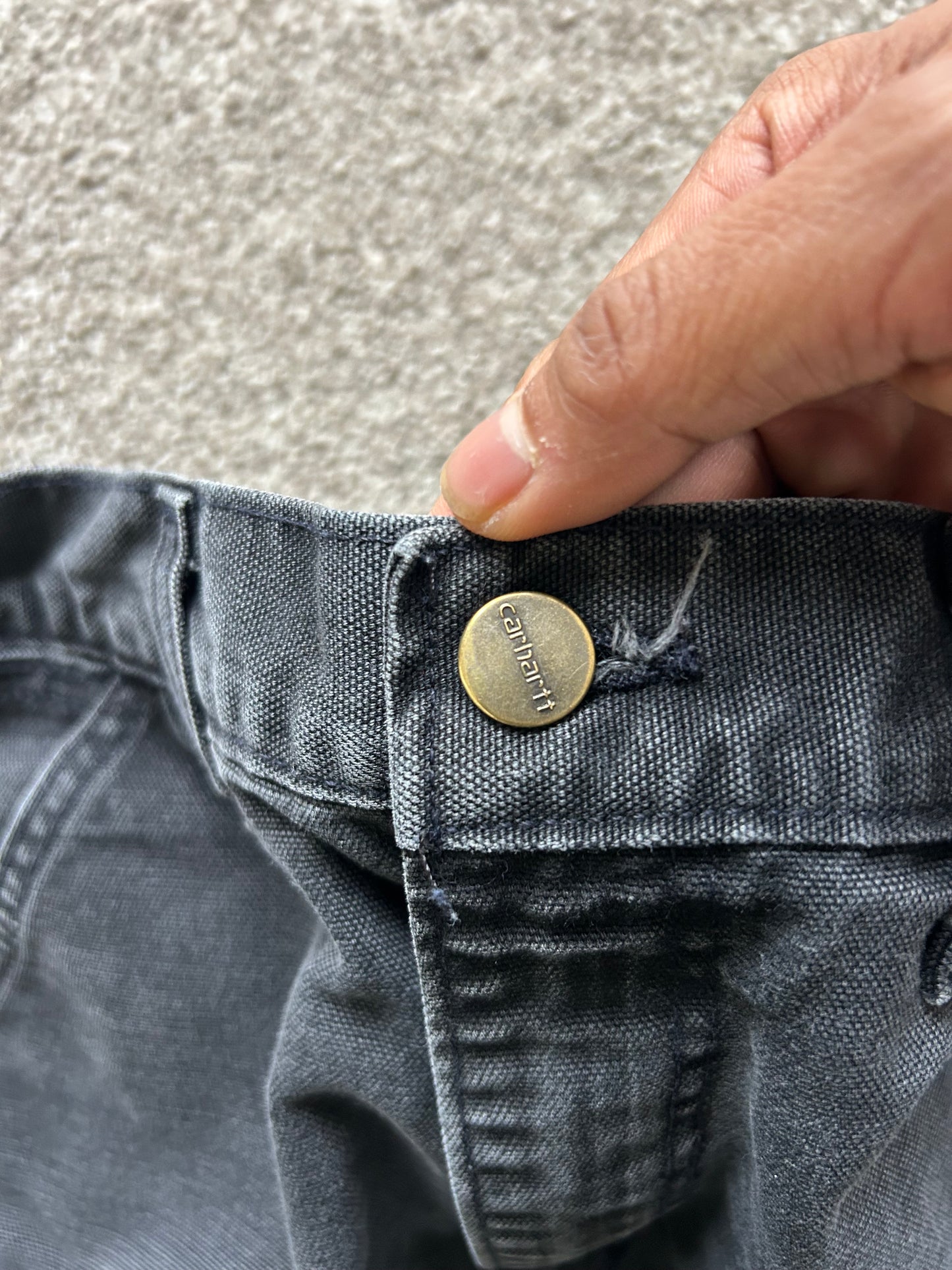 Carhartt B25 Black Shorts size 29 Above the Knee Altered