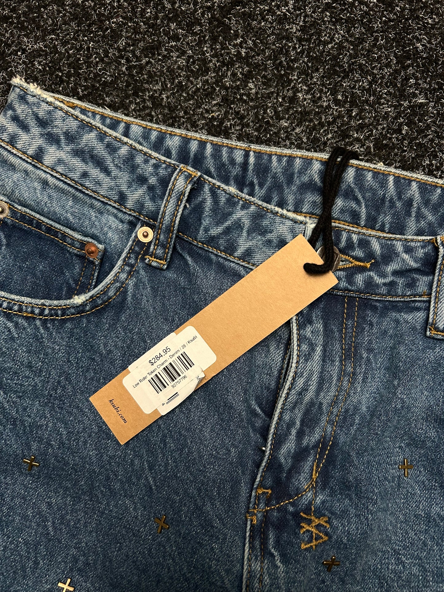 Ksubi Denim Studded Metal Denim Pants size 32 Deadstock