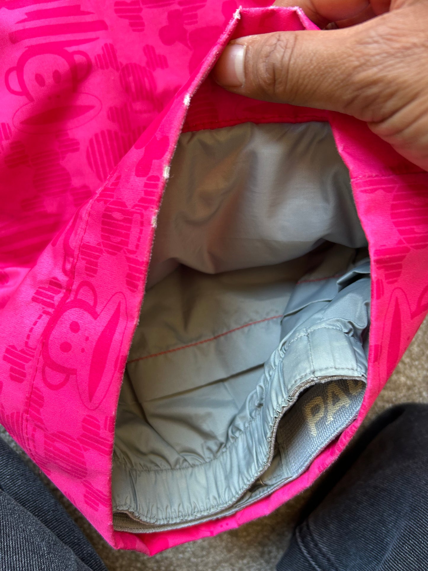 deep pink Paul Frank girls' snow pants size 26