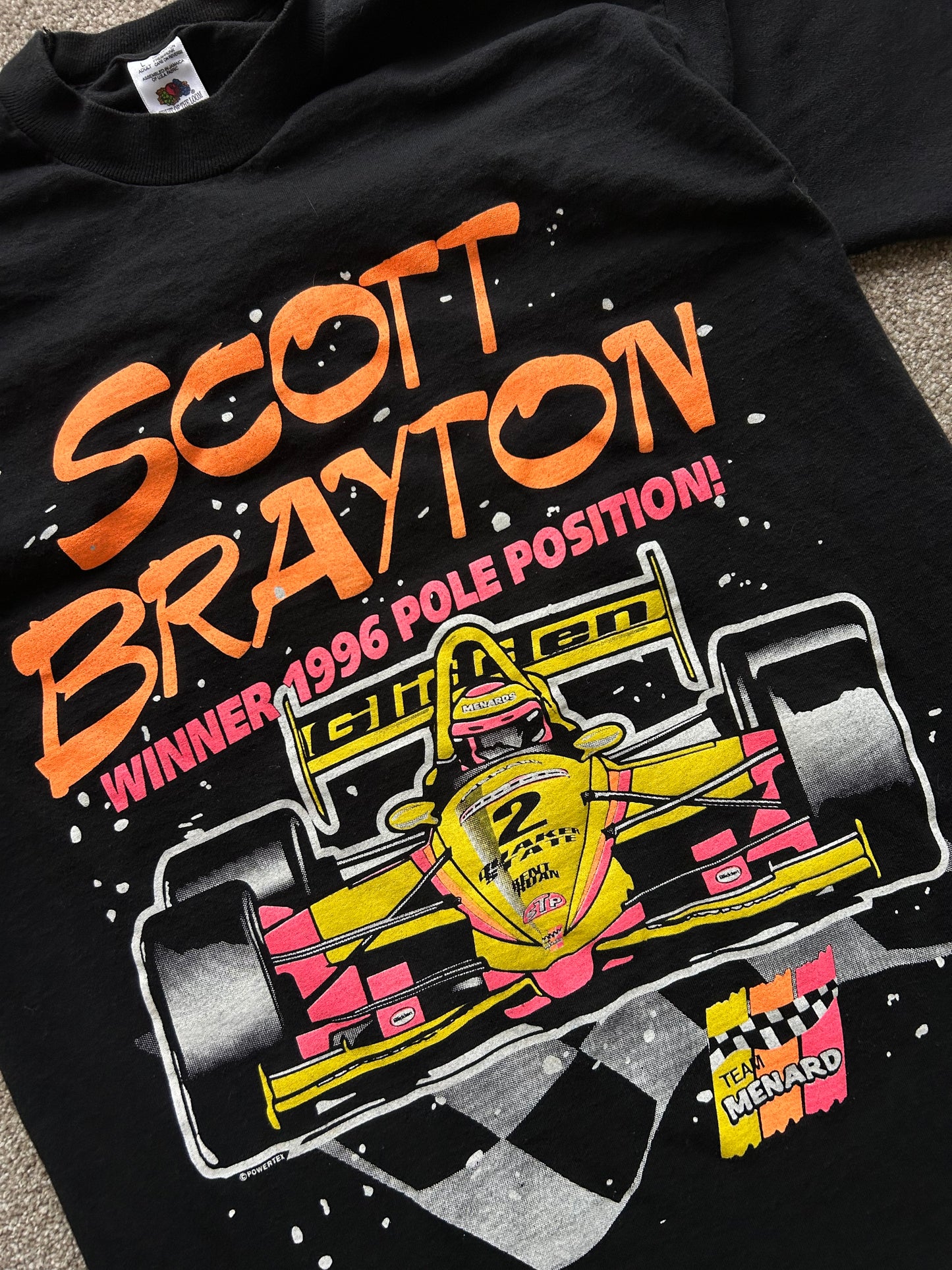 Scott Brayton Car Tee FOTL 1996 Black Large