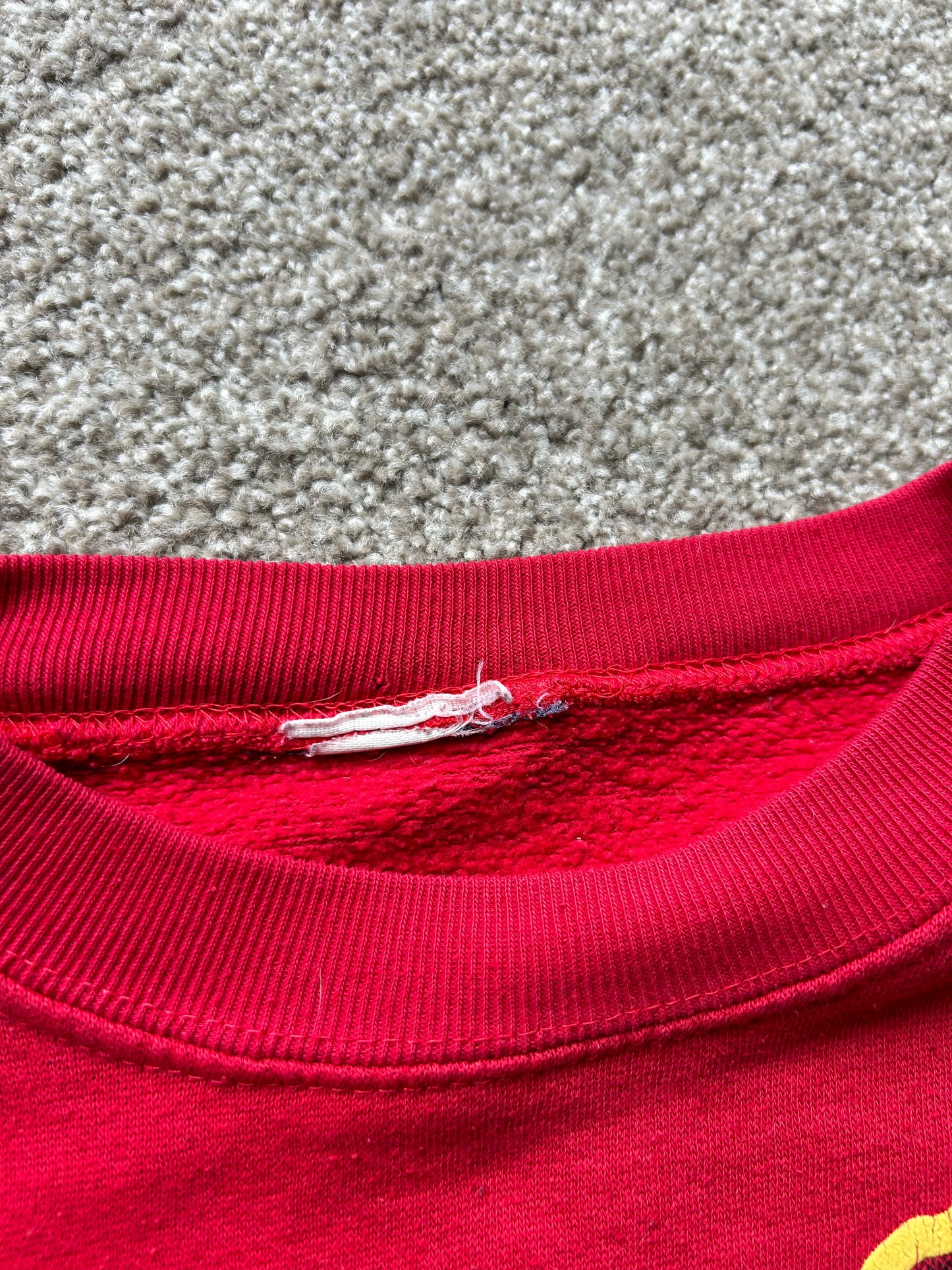 Vintage Kansas City Chiefs Sweater Made in USA Red Medium 1996