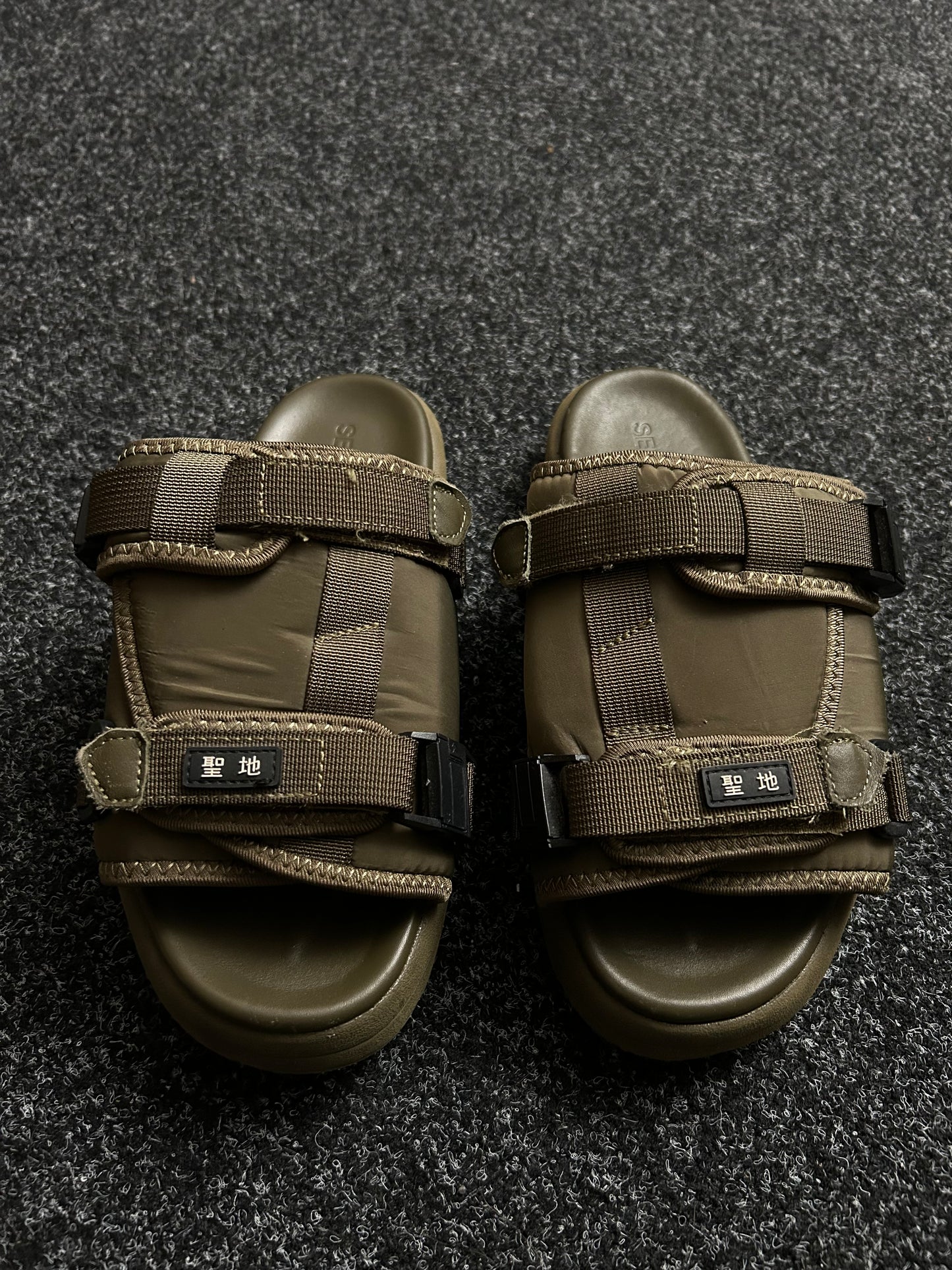 SEICHI YOROI Japan Utility Sandals size 8 Mens fits 7 Mens Olive