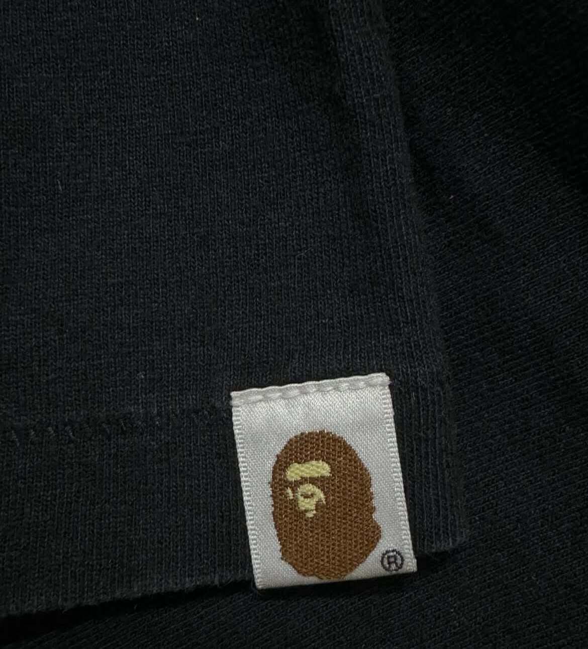 BAPE Tee Black Medium Box Logo All Over Print 9/10 Condition