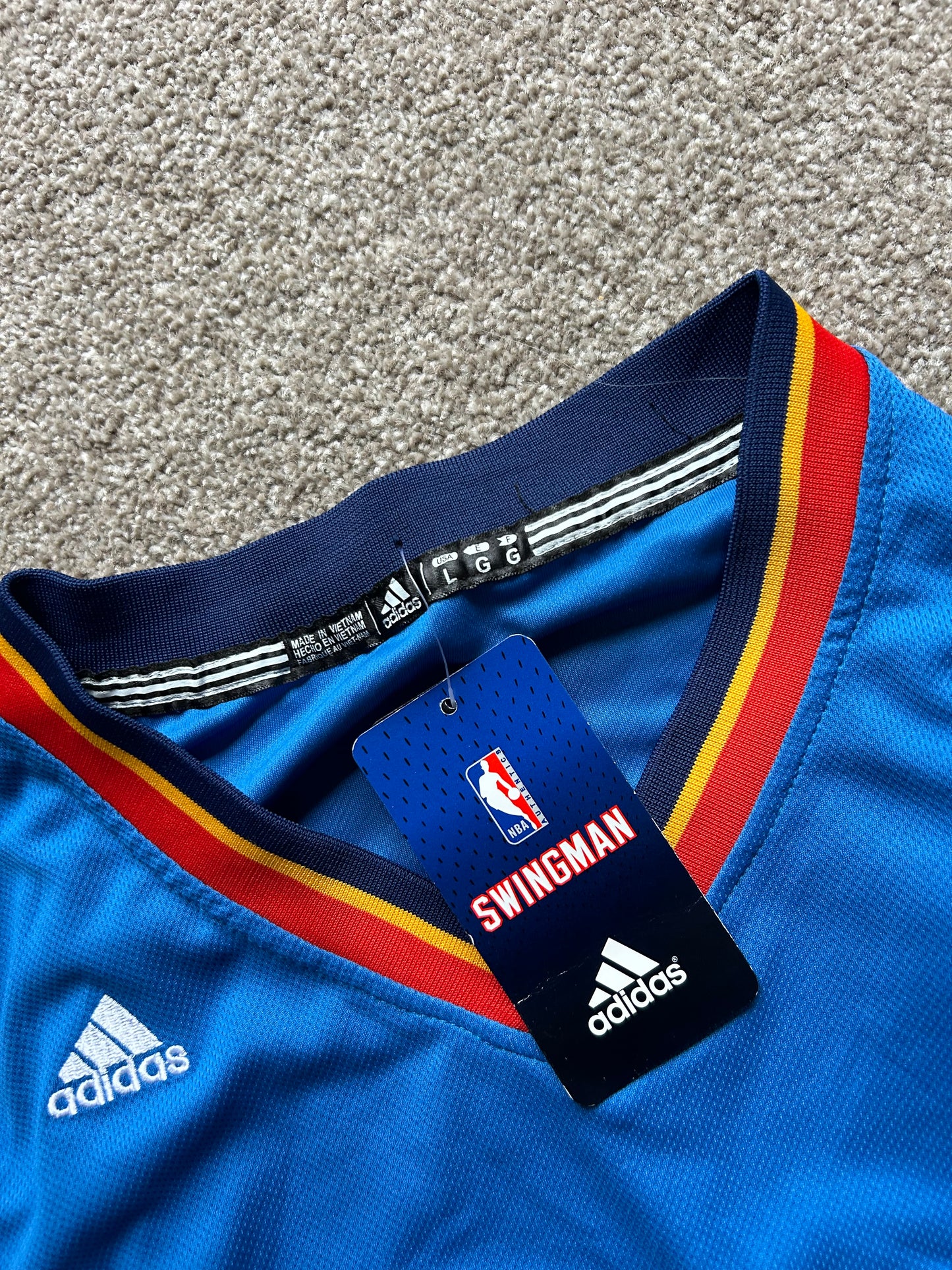 Adidas OKC Thunder Jersey Steven Adams Large