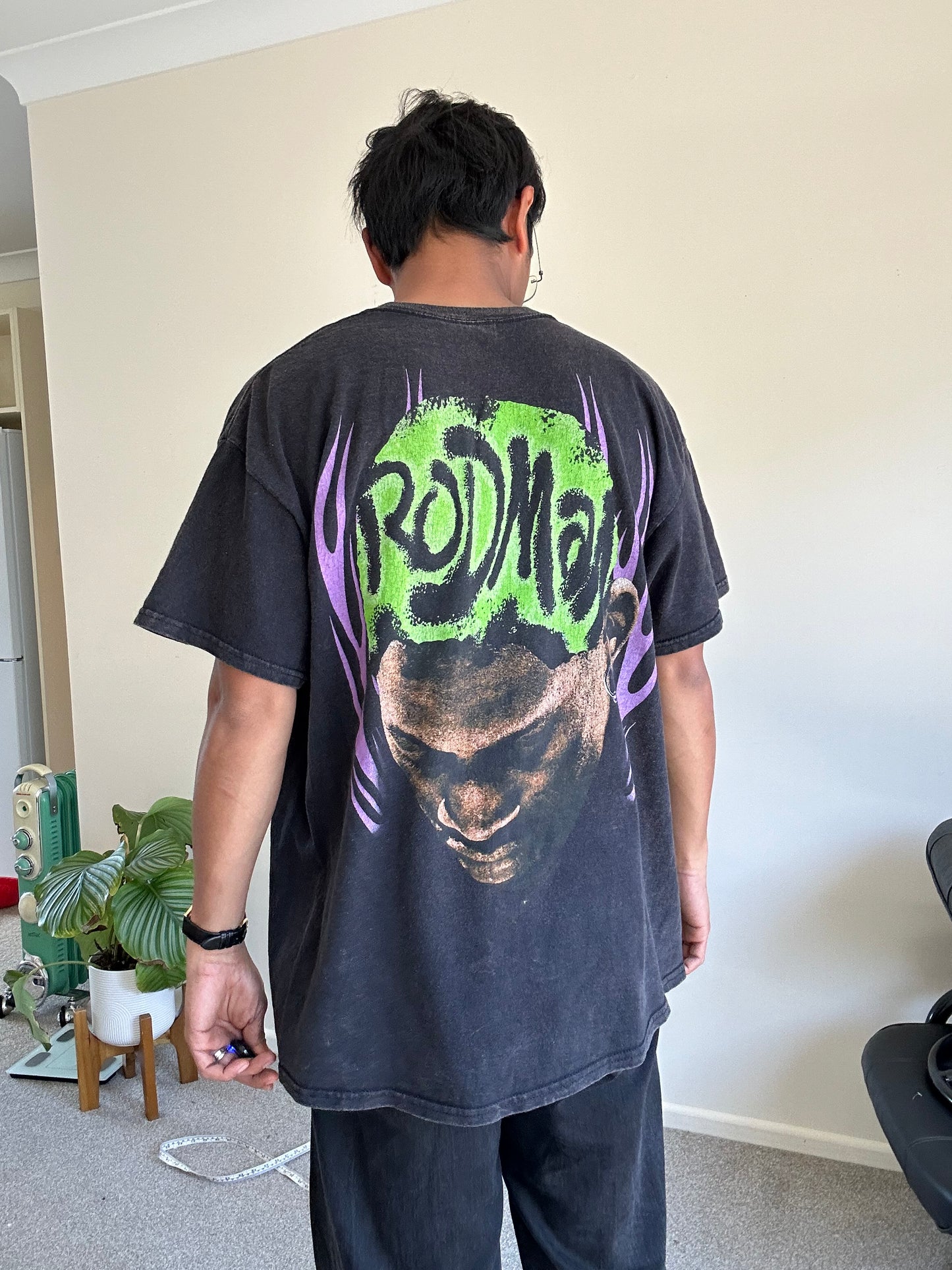 RODMAN BRAND logo
METAL LOGO VINTAGE T-SHIRT Large Black