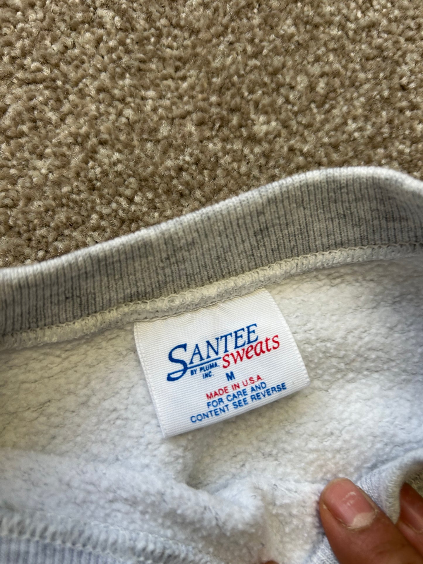 Vintage Uss John F Kennedy Sweatshirt Size Medium Grey