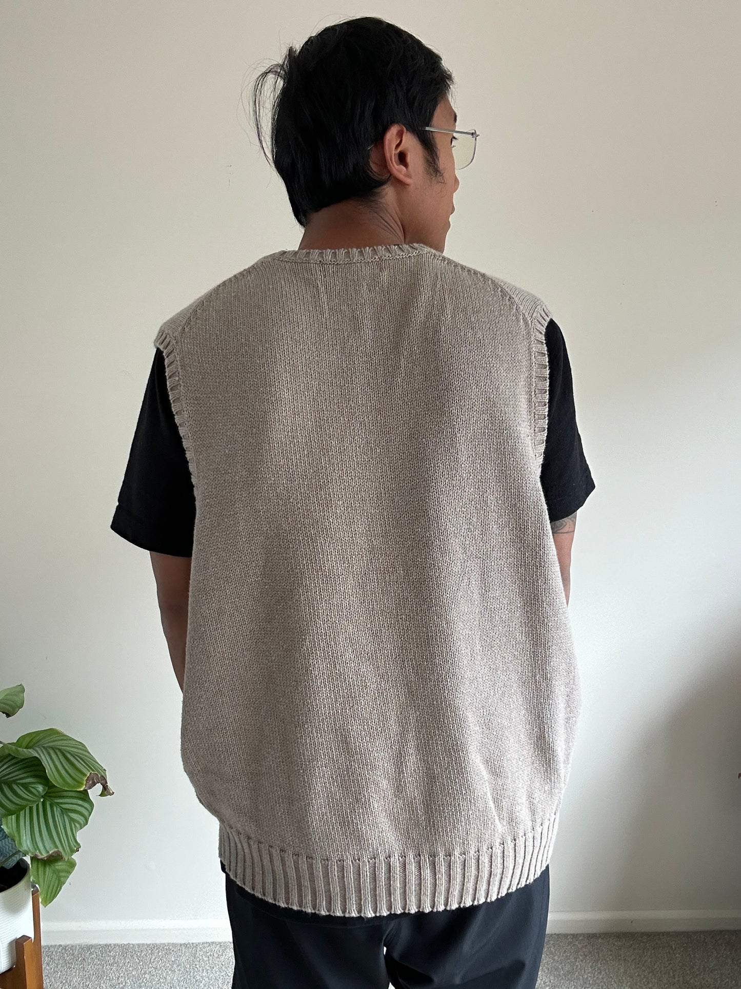 Ralph Lauren RL Knitted Vest XL Khaki Brown
