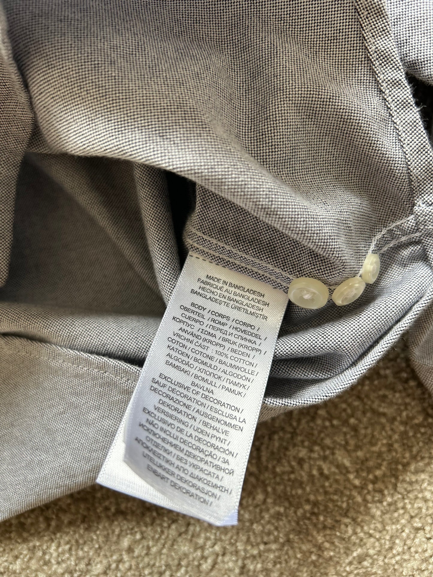 RL Polo Custom Fit LongSleeve Grey XL