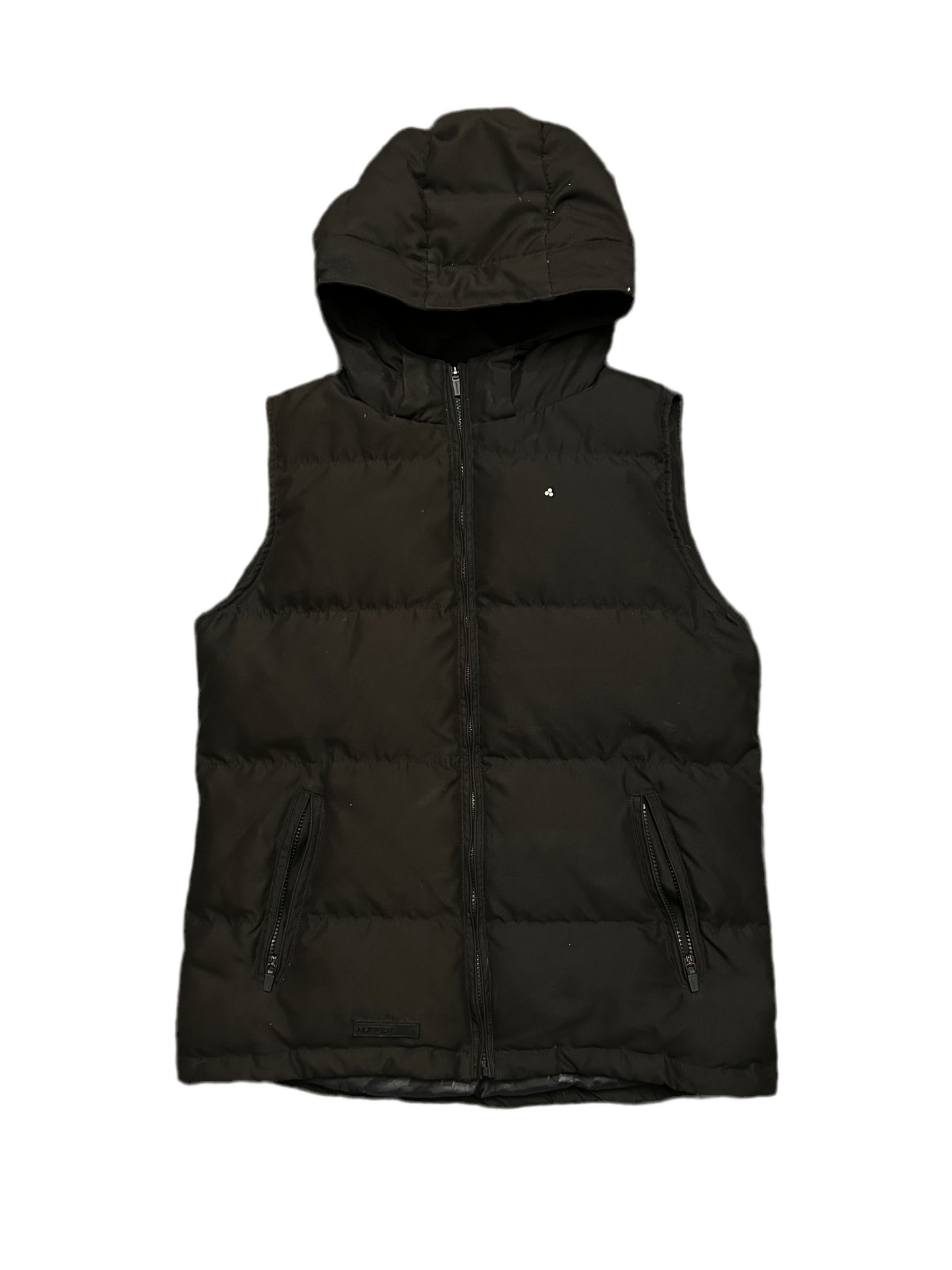 MENS CLASSIC DOWN VEST BLACK Puffer Hoodie Medium