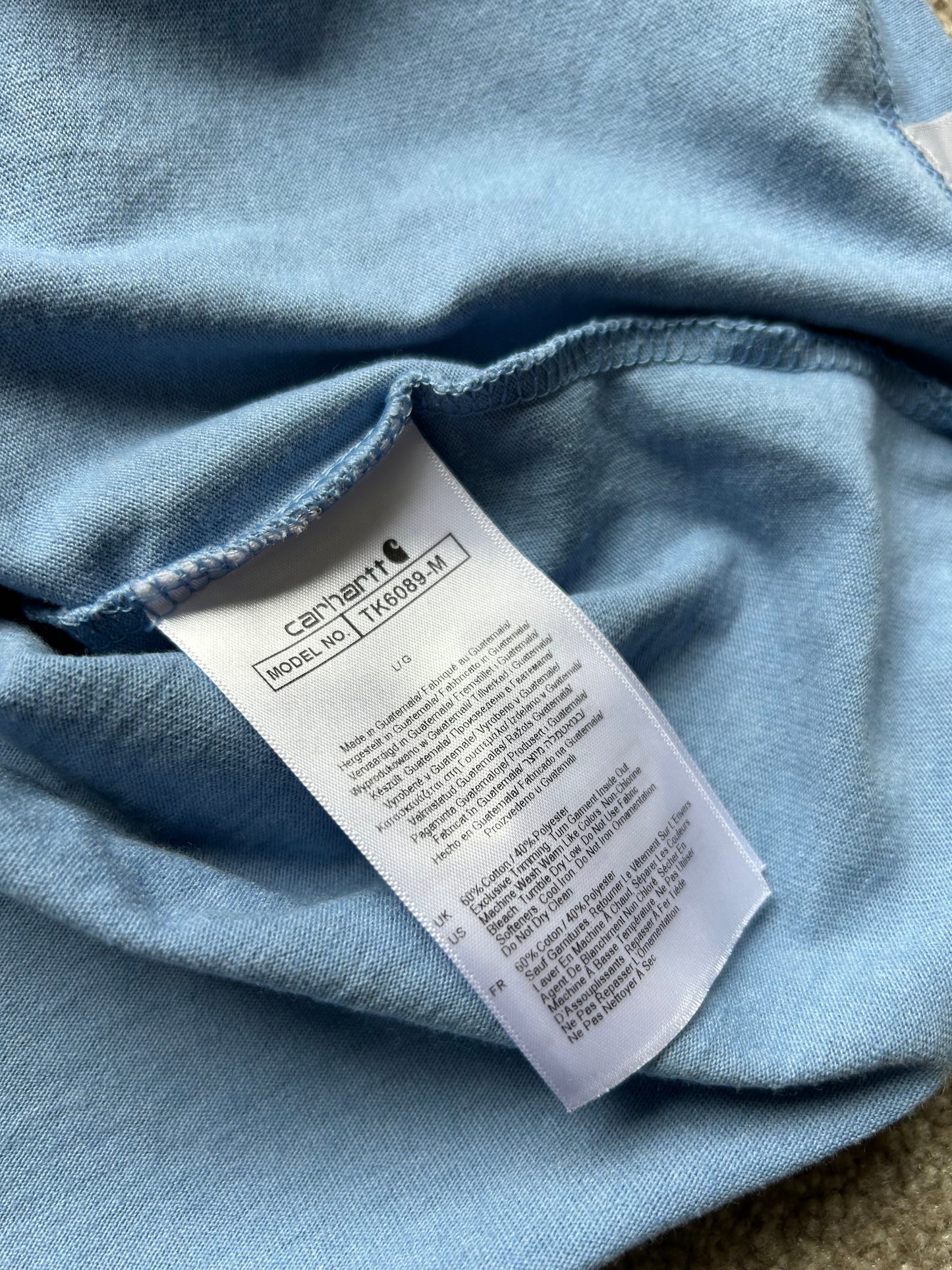 Carhartt TK6089 Heavyweight Relaxed fit Graphic T Blue