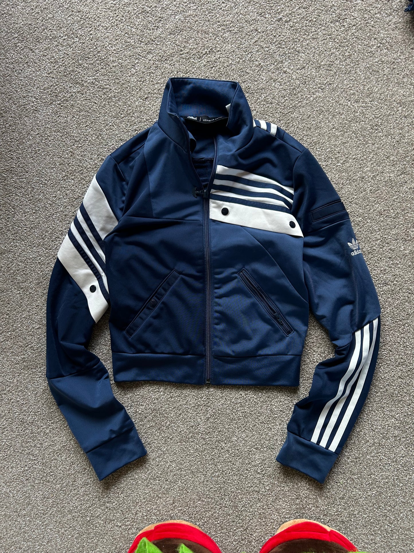 Adidas Originals X Danielle Cathari Deconstructed Track&Top In Navy Extra Small Blue