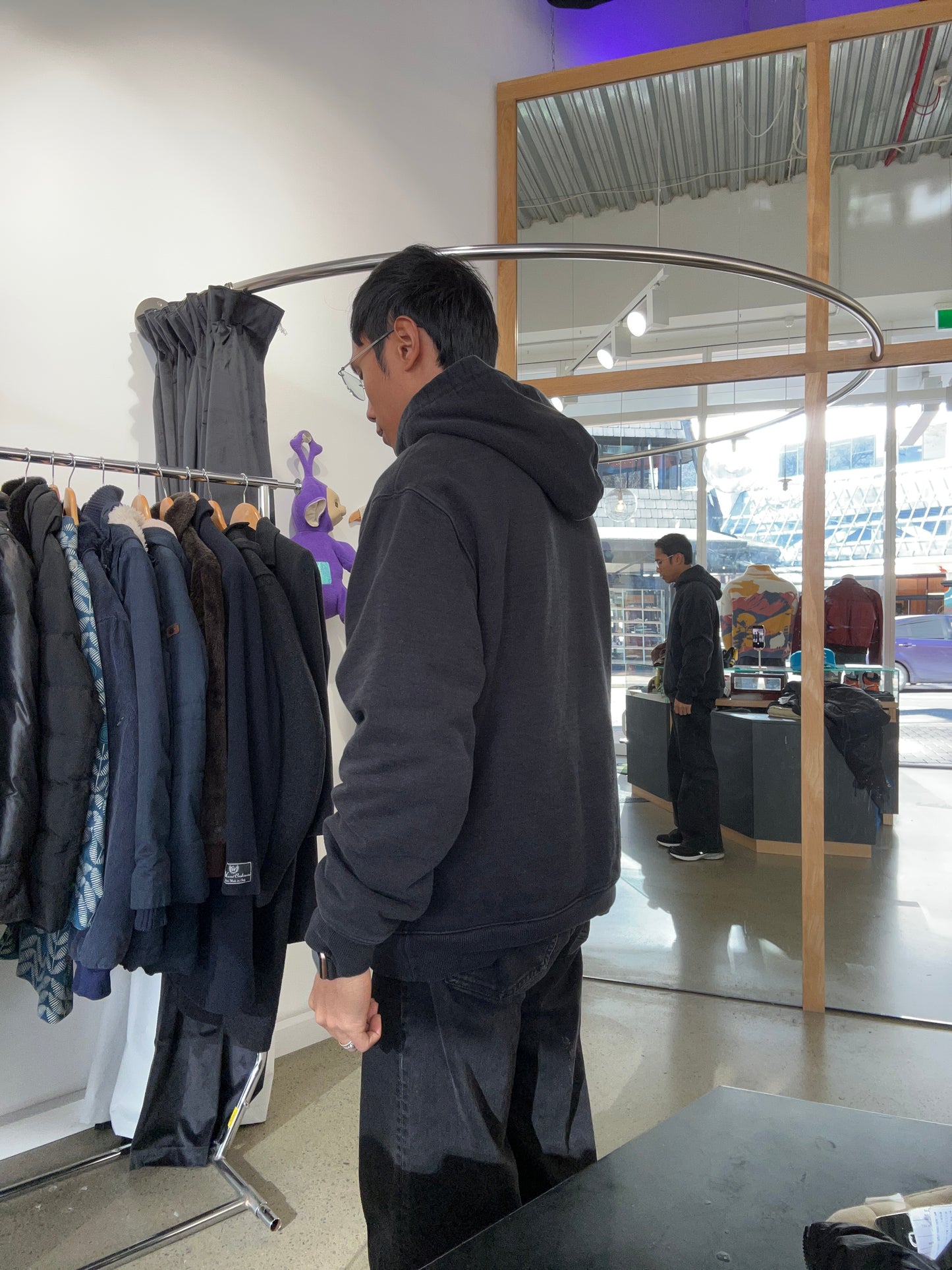XLarge Text Sweat Black Hoodie, a streetwear staple made from 475GSM heavyweight cotton Medium