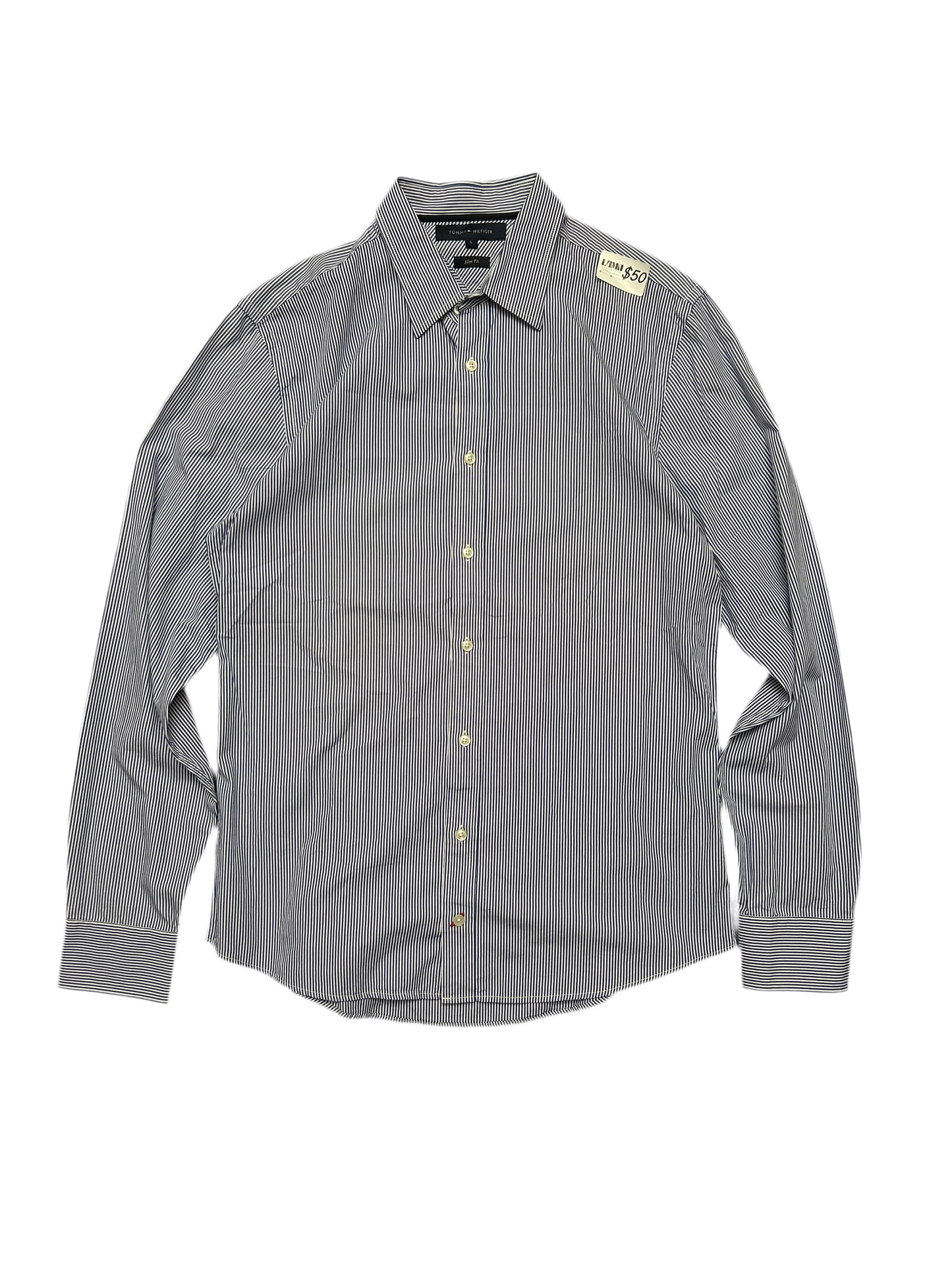 Tommy Hilfiger Pinstripe Long sleeve Large Slimfit
