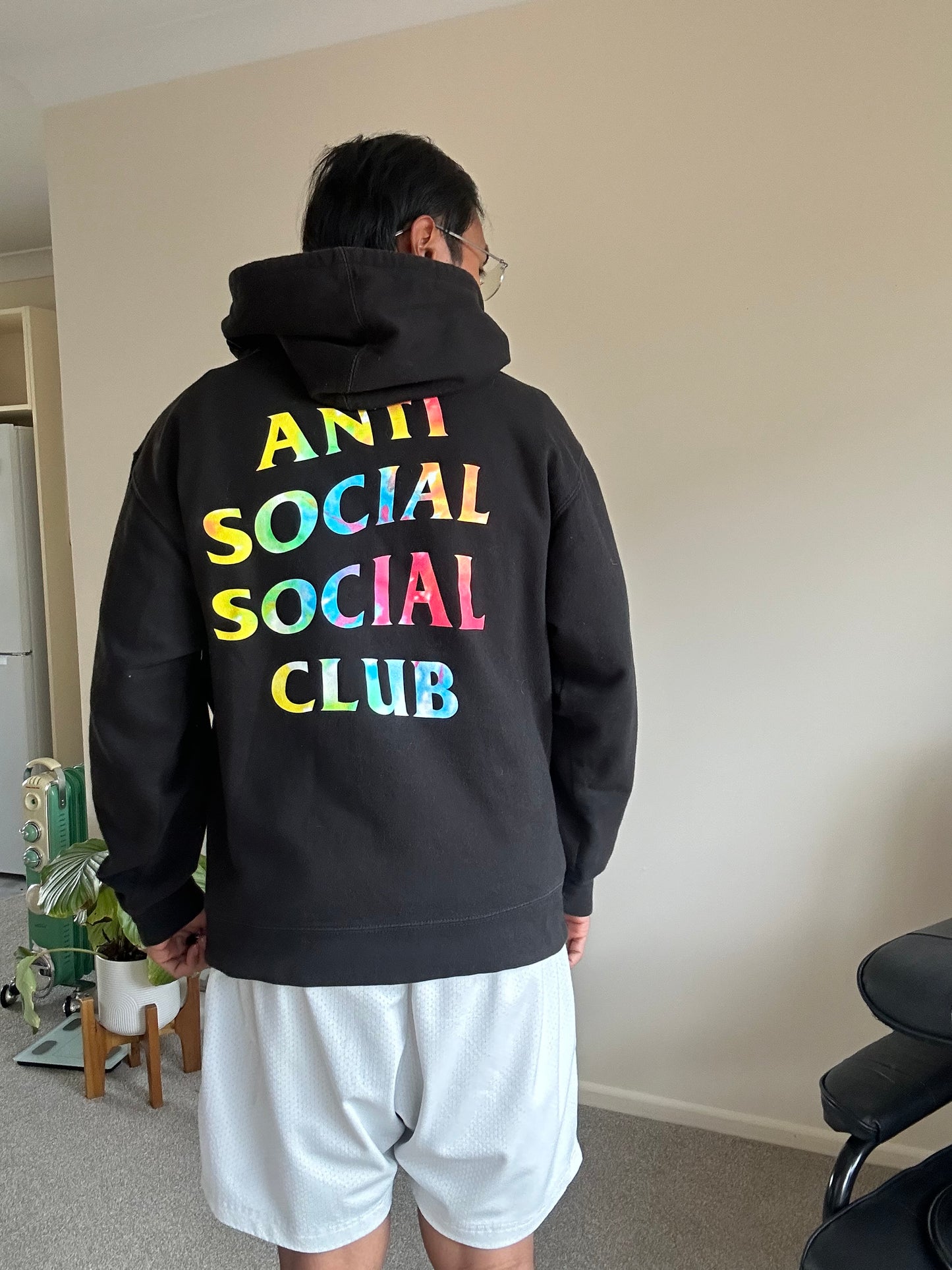Anti Social Social Club "Thai Dye" hoodie, Black Medium