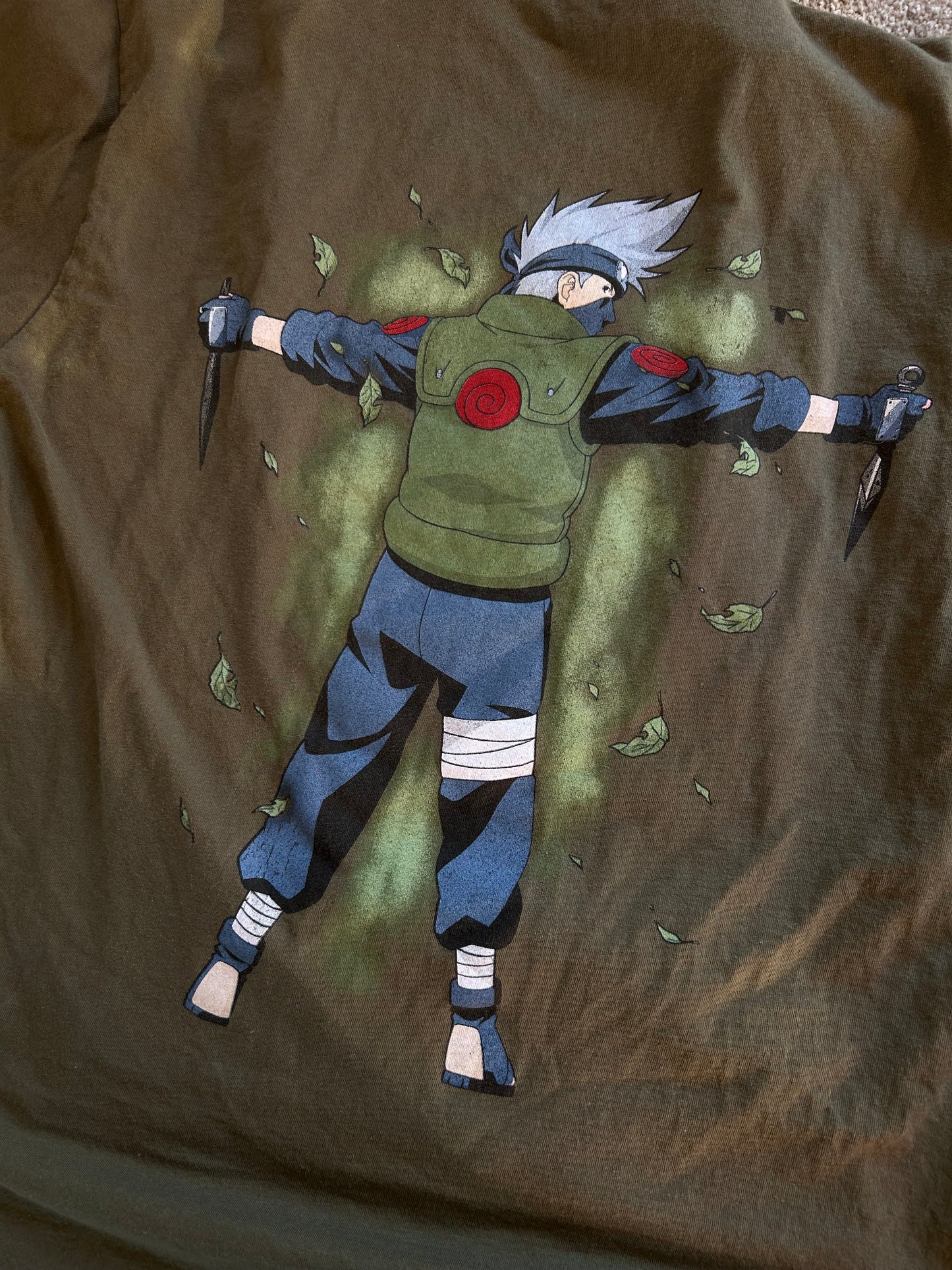 Goat Crew Naruto Kakashi Green XL Tee