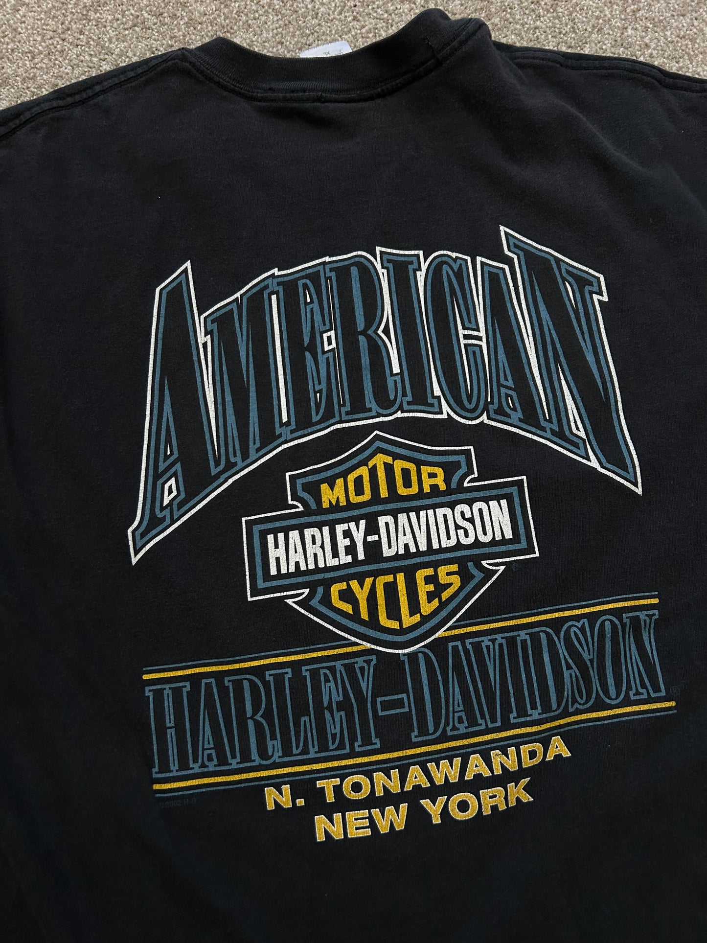 Harley Davidson Forever Skull Black Large New York Tee