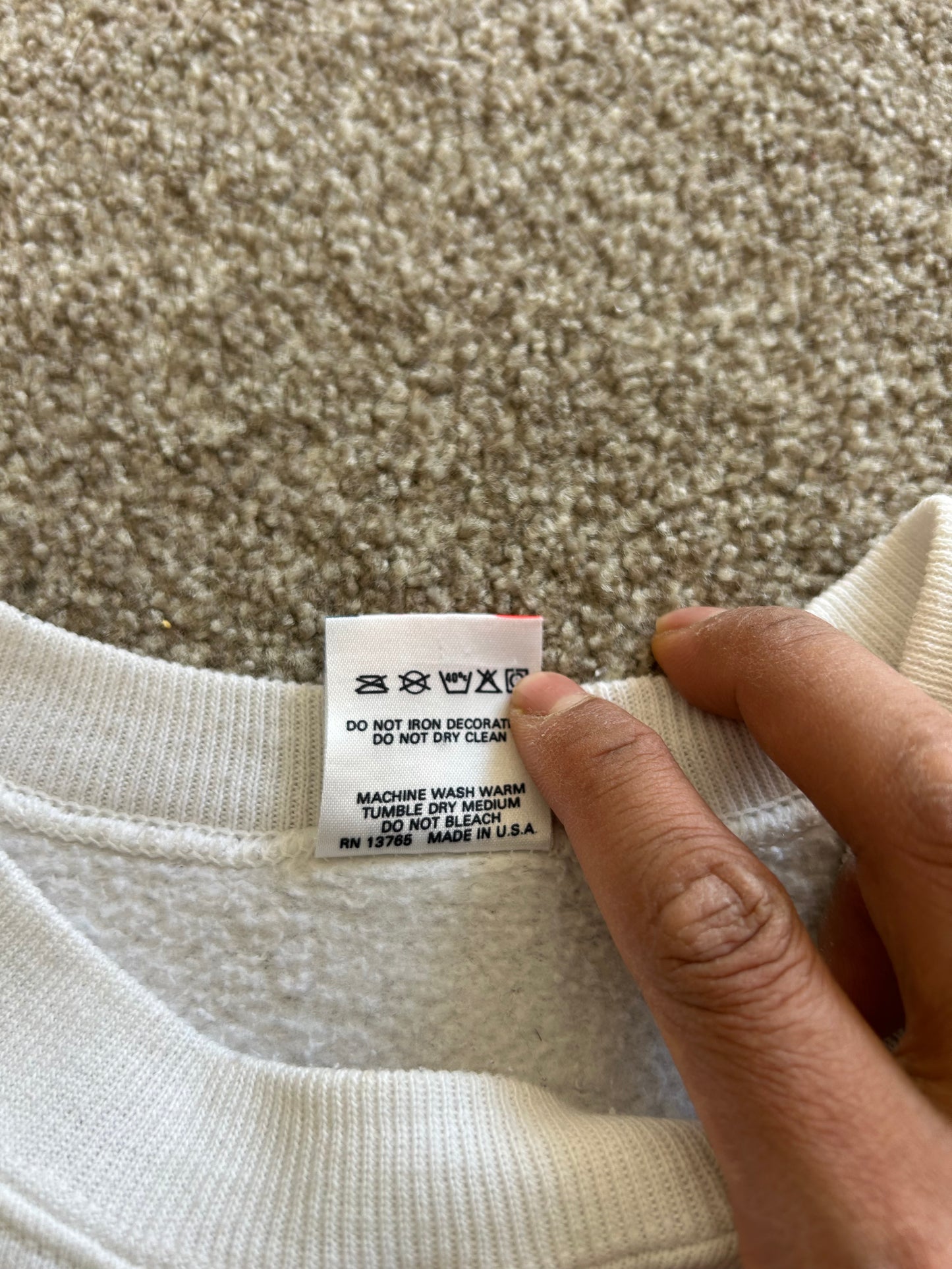 Vintage California Republic Sweater 1997 White Large