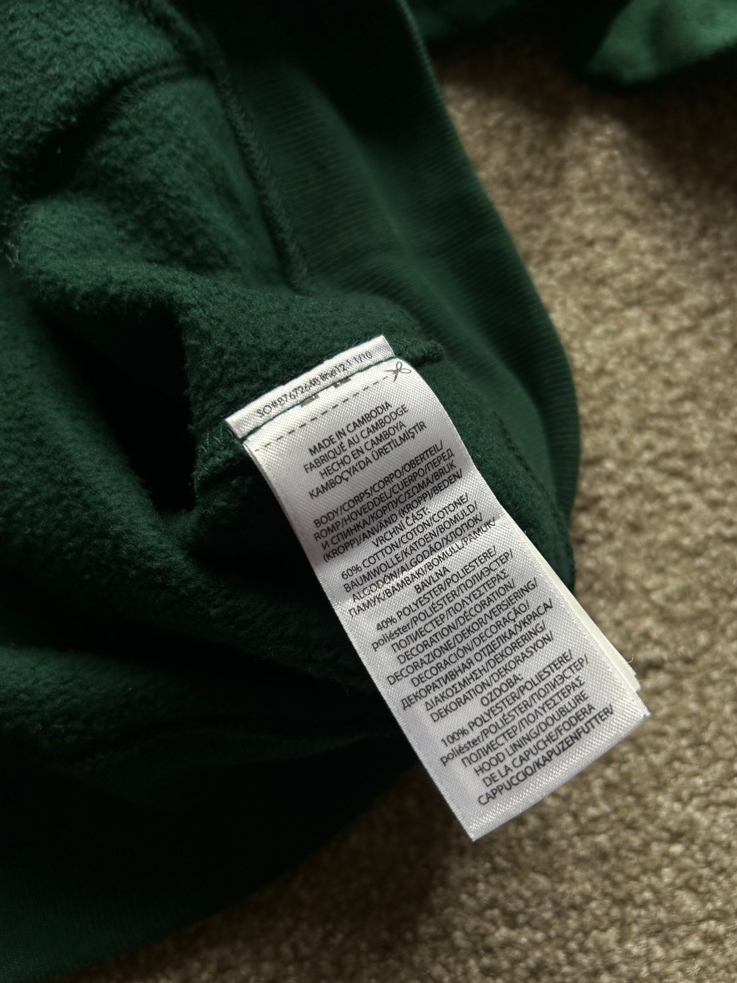 Polo RL Ralph Lauren Hoodie Green Small
