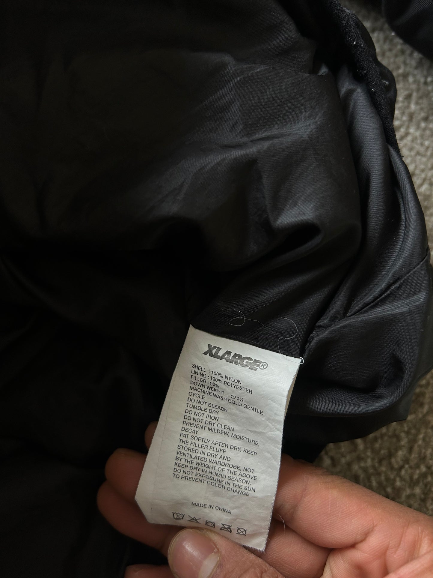 XLarge Black Puffer Small