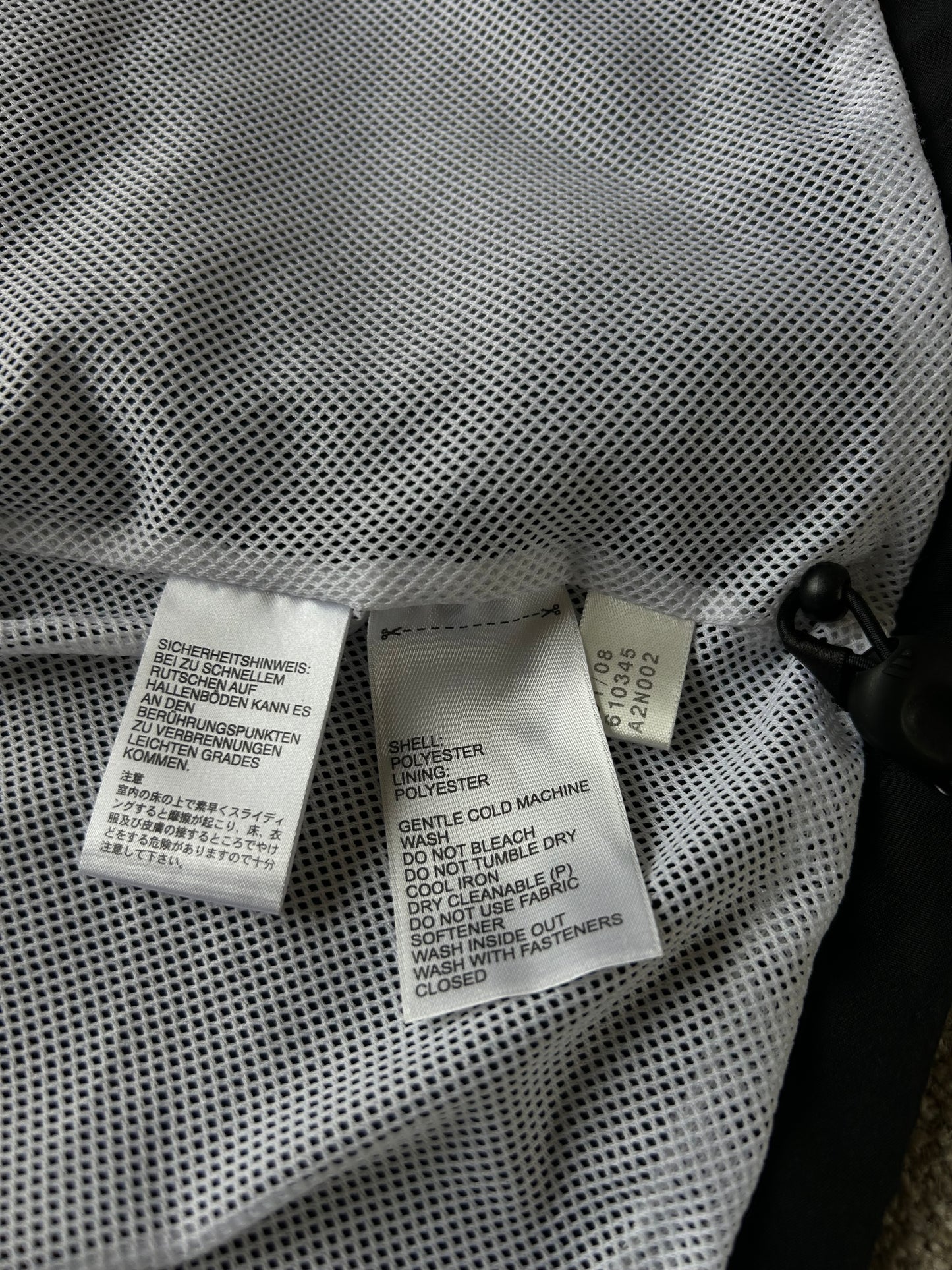 Adidas Black Track Jacket Large