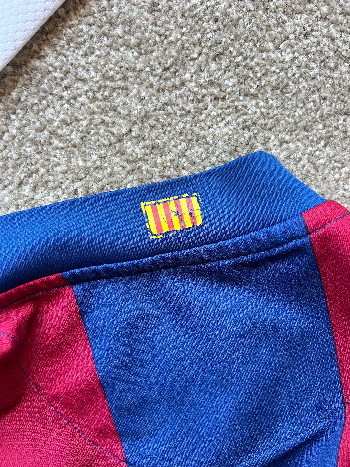 Nike FC Barcelona 2007-08 home shirt, a collectible item produced for the club's Camp Nou stadium 50th anniversary. Large